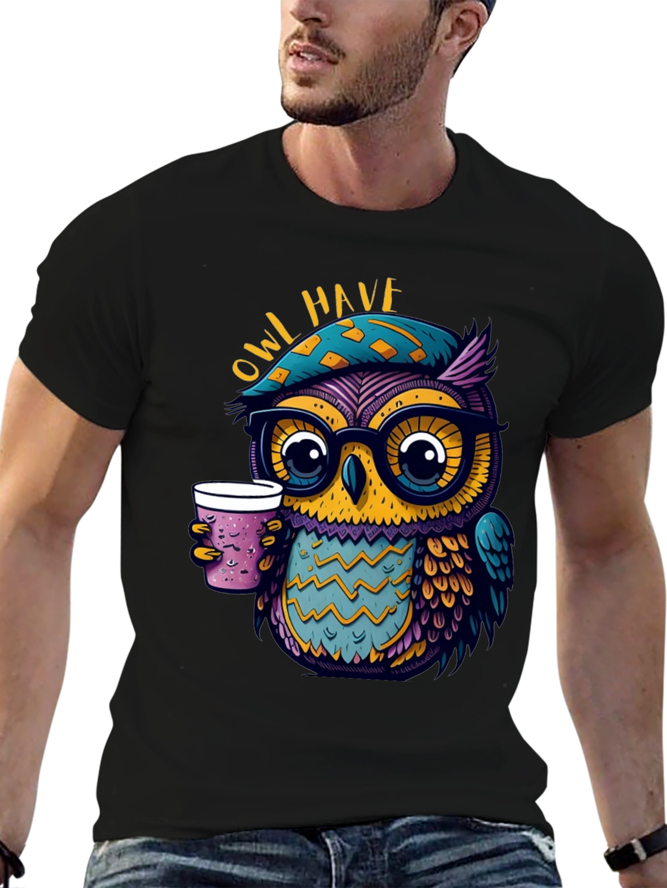 Owl Have Coffee T-Shirt - Cool Graphic Tee