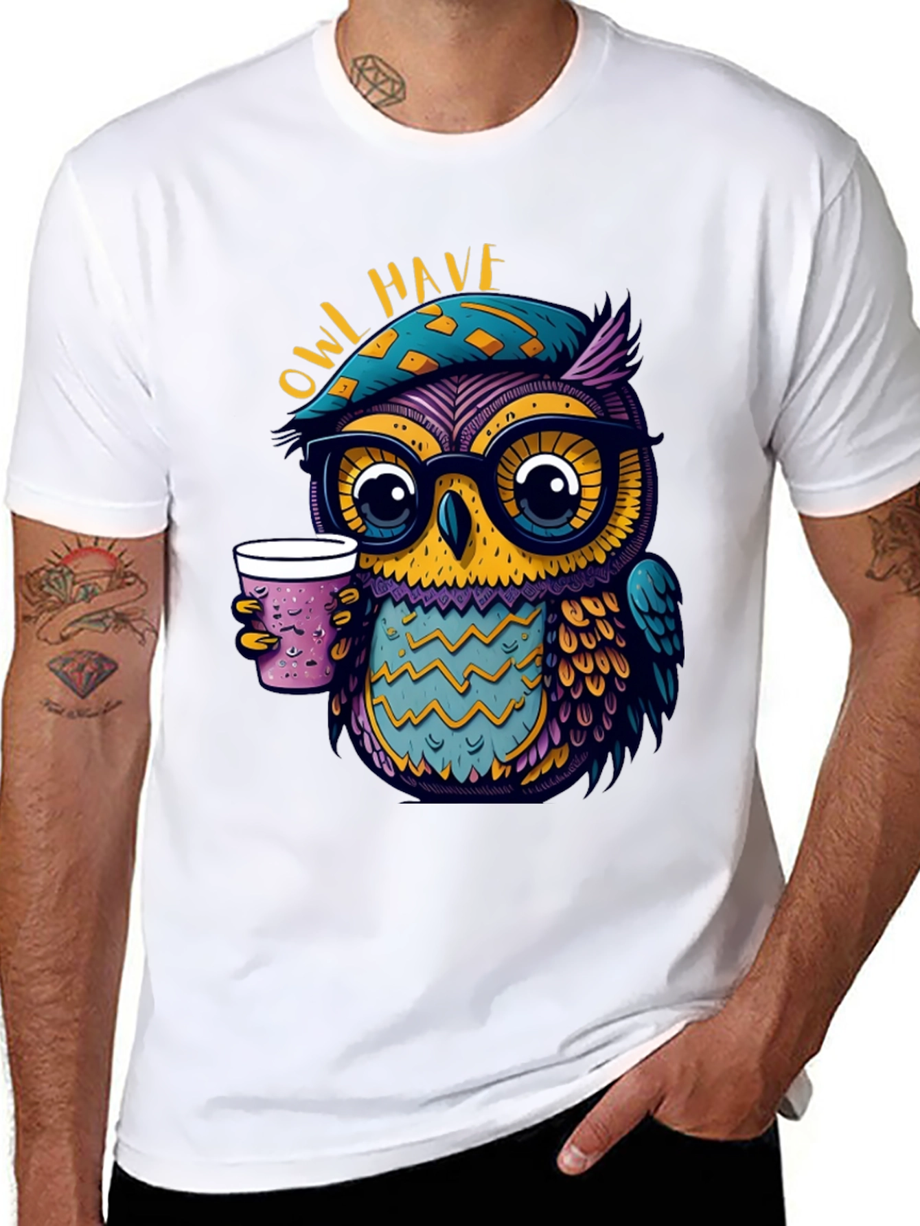Owl Have Coffee T-Shirt - Cool Graphic Tee