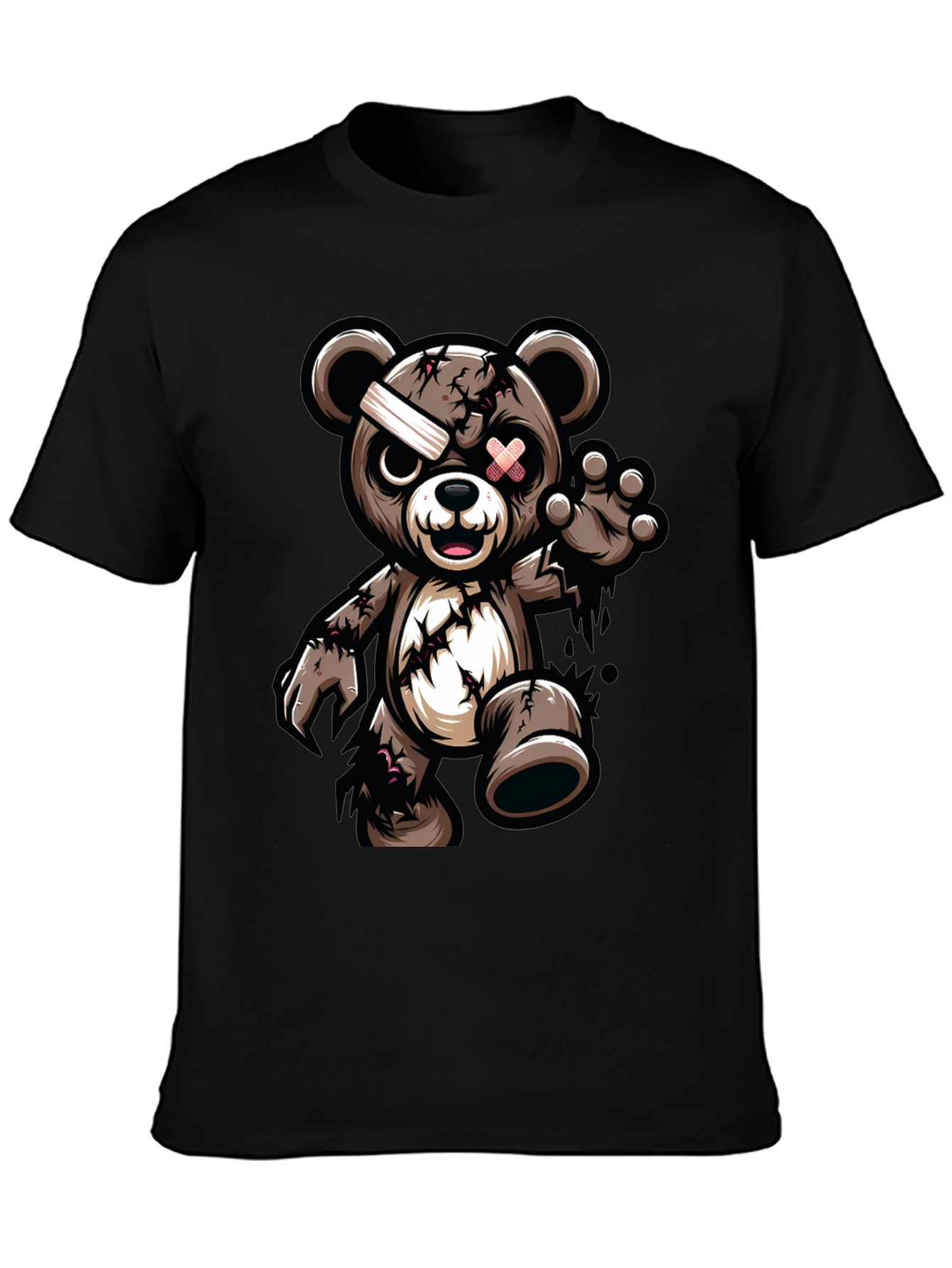 Zombie Teddy Bear Graphic T-Shirt