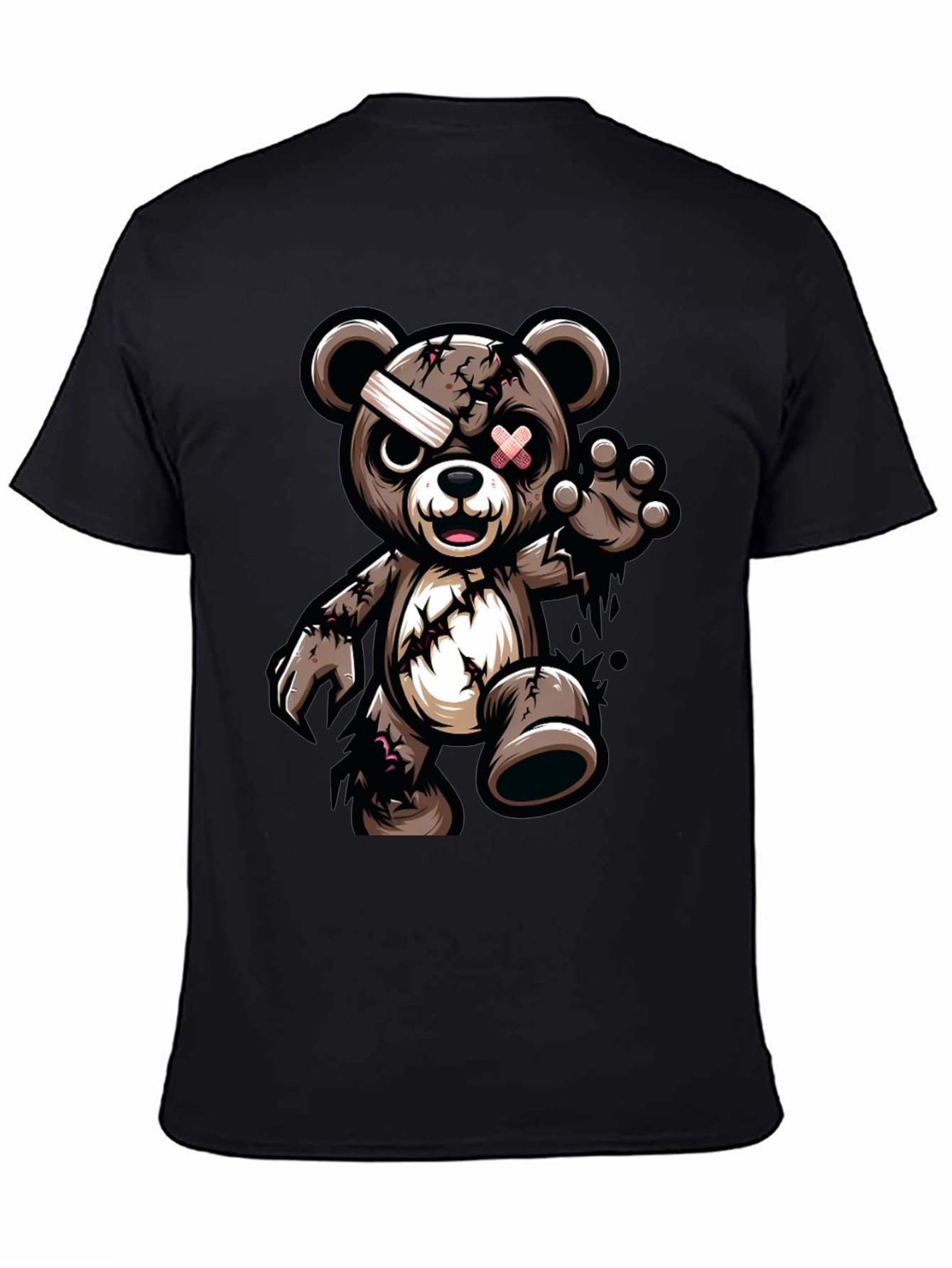 Zombie Teddy Bear Graphic T-Shirt