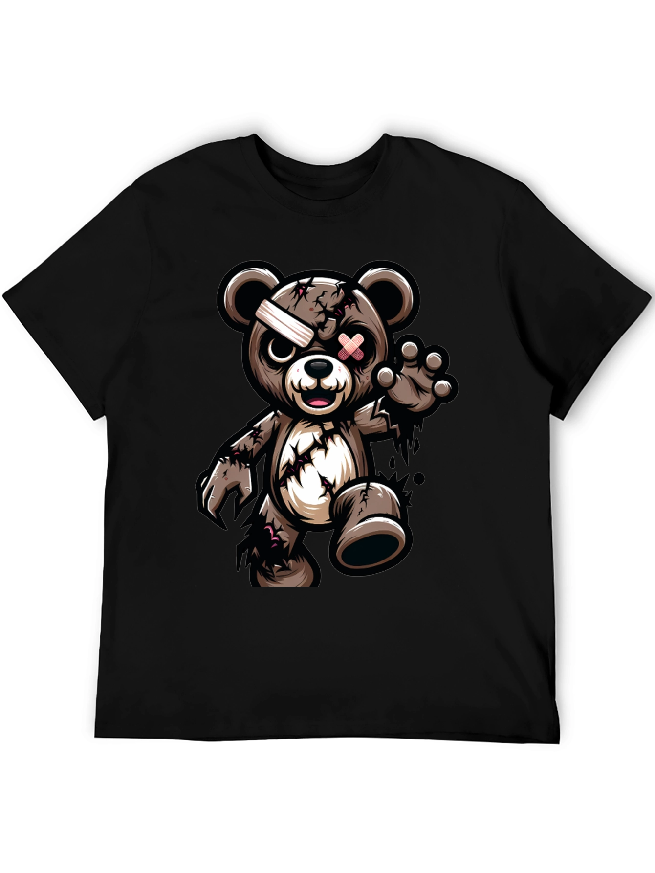 Zombie Teddy Bear Graphic T-Shirt