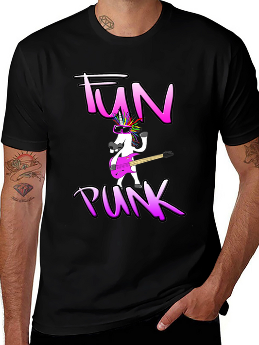 Fun Punk Unicorn Graphic Tee