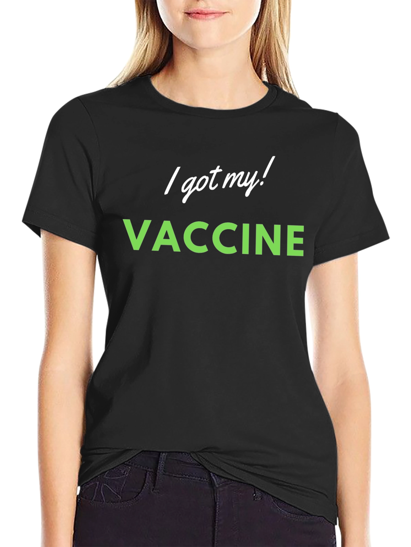 I Got My Vaccine Black T-Shirt