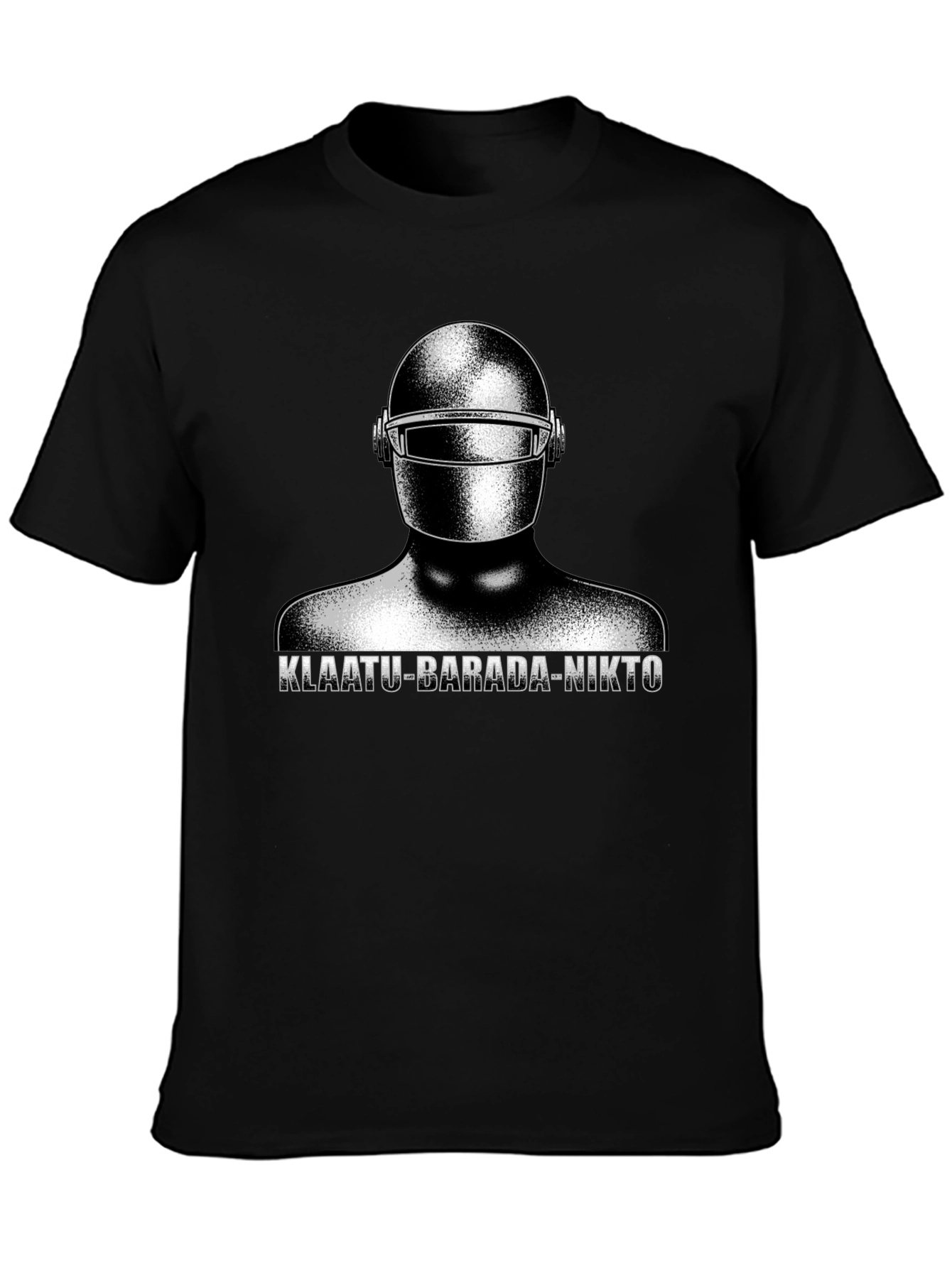 Klaatu Barada Nikto T-Shirt - Sci-Fi Robot Design