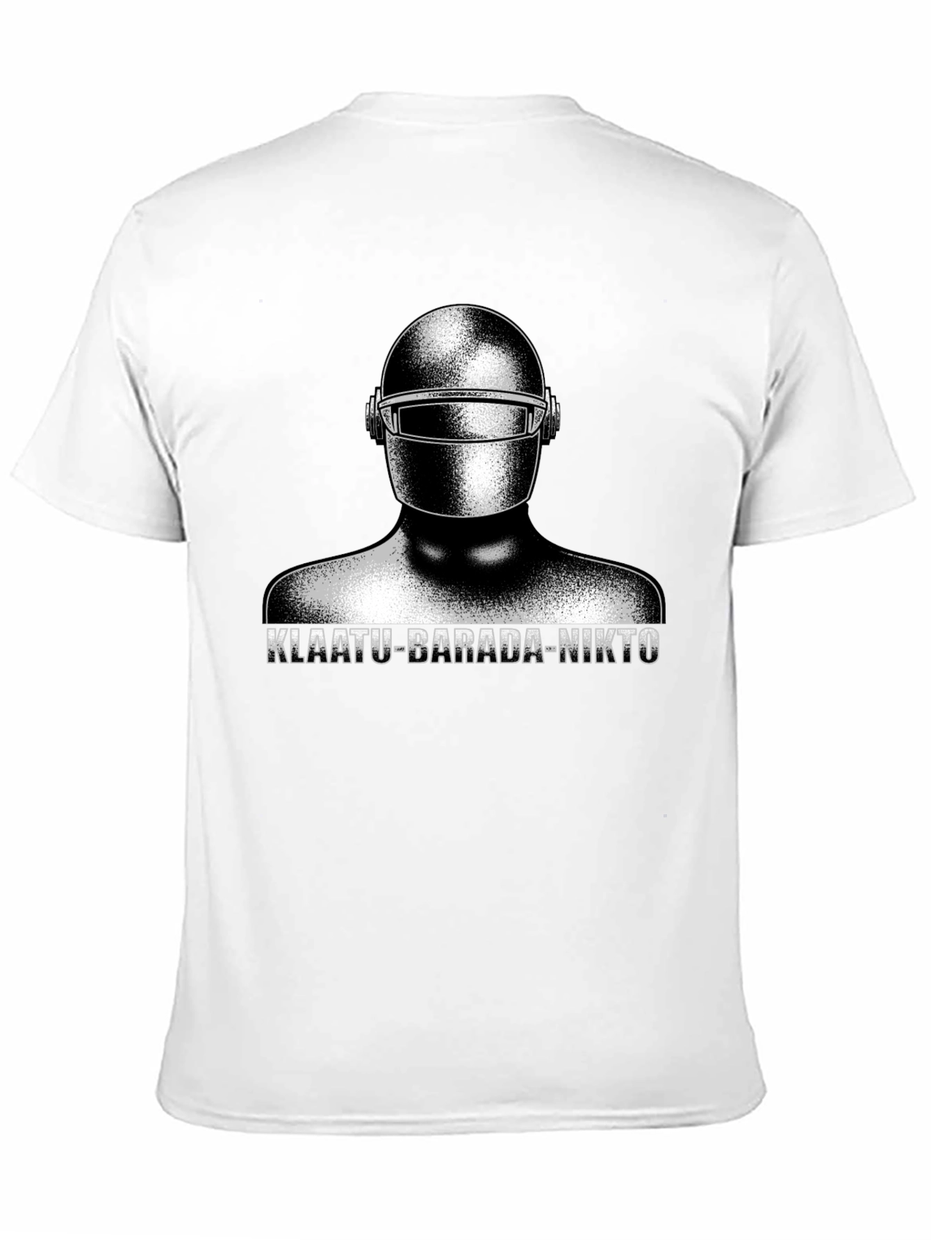Klaatu Barada Nikto T-Shirt - Sci-Fi Robot Design