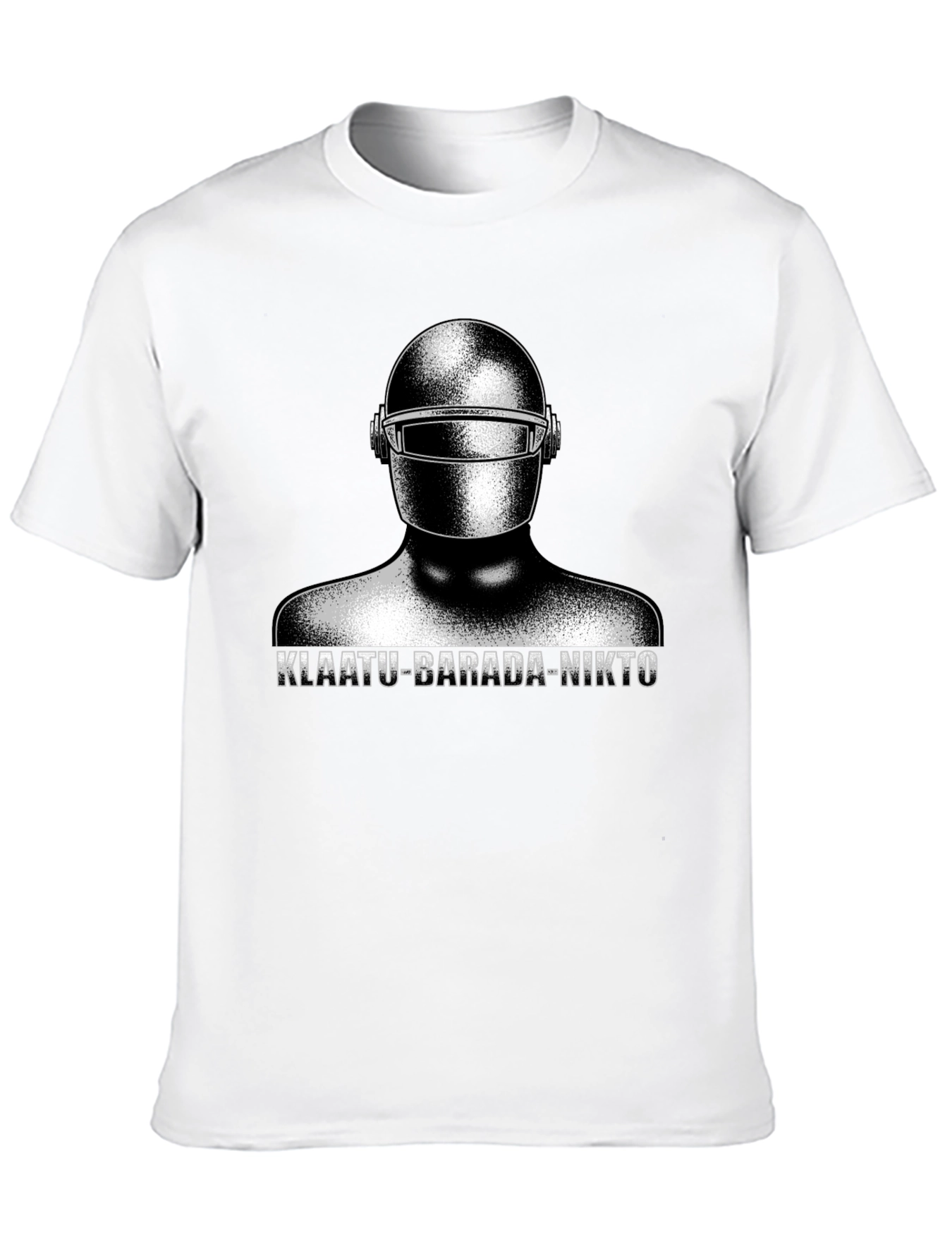 Klaatu Barada Nikto T-Shirt - Sci-Fi Robot Design