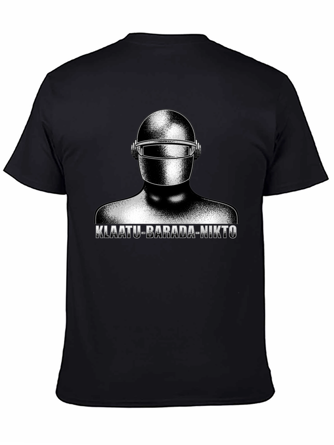 Klaatu Barada Nikto T-Shirt - Sci-Fi Robot Design