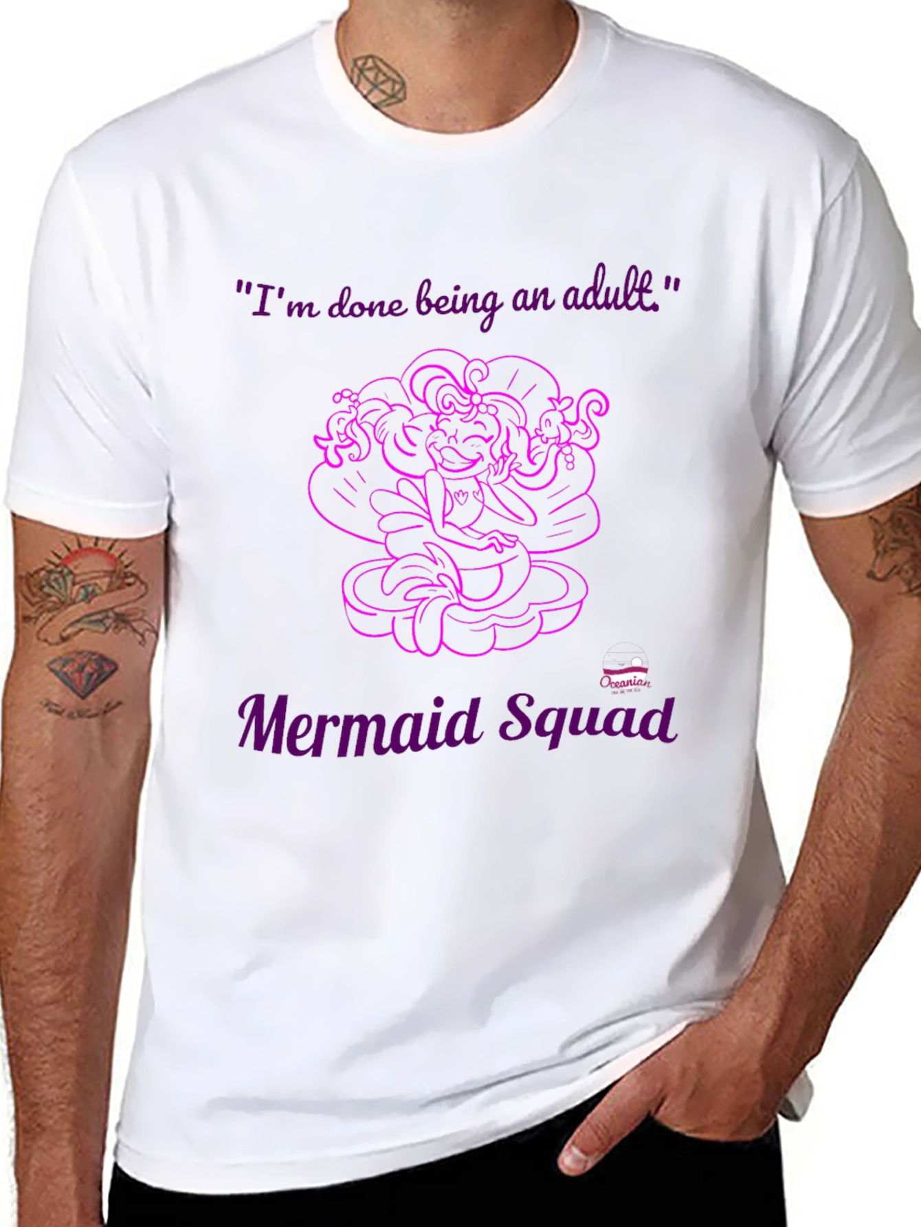 Mermaid Squad Tee - Im Done Being an Adult
