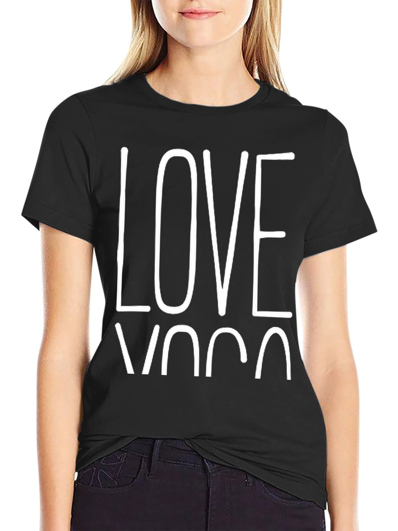 Love Yoga Graphic Tee - Unisex Cotton T-Shirt
