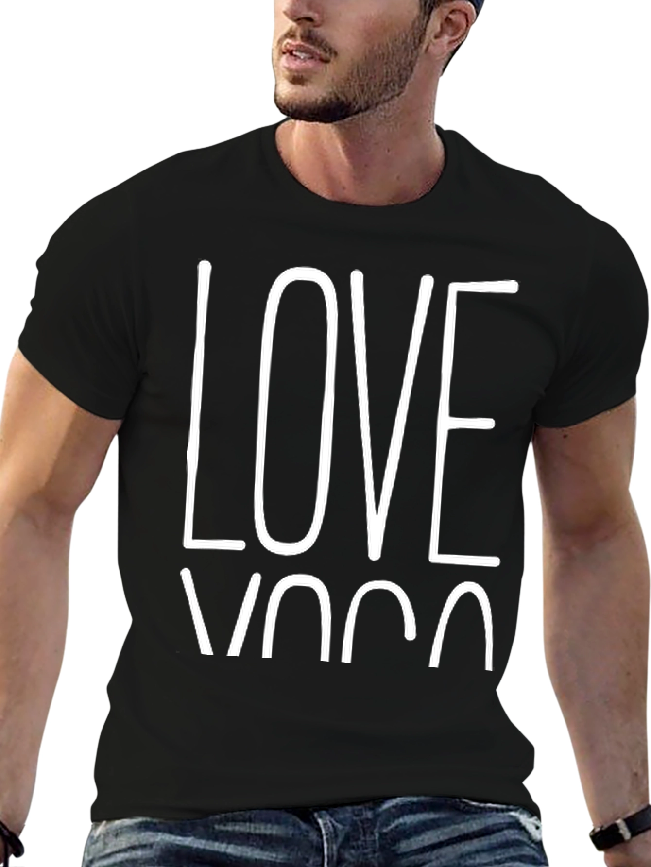 Love Yoga Graphic Tee - Unisex Cotton T-Shirt