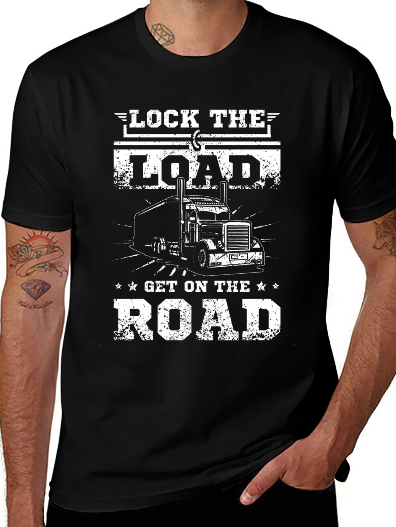 Lock The Load Get On The Road Trucker T-Shirt