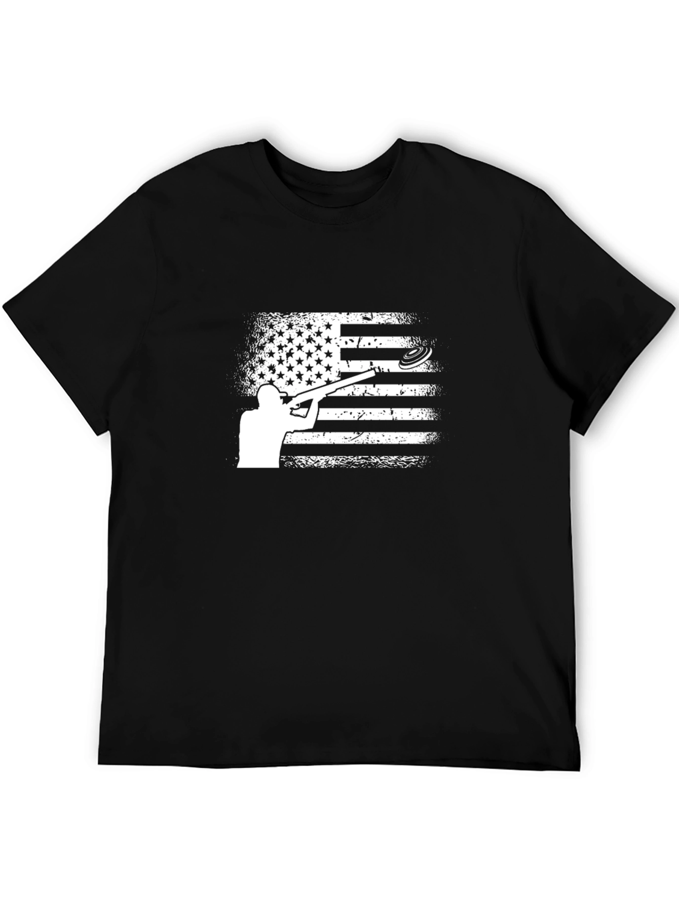 American Flag Clay Shooting T-Shirt
