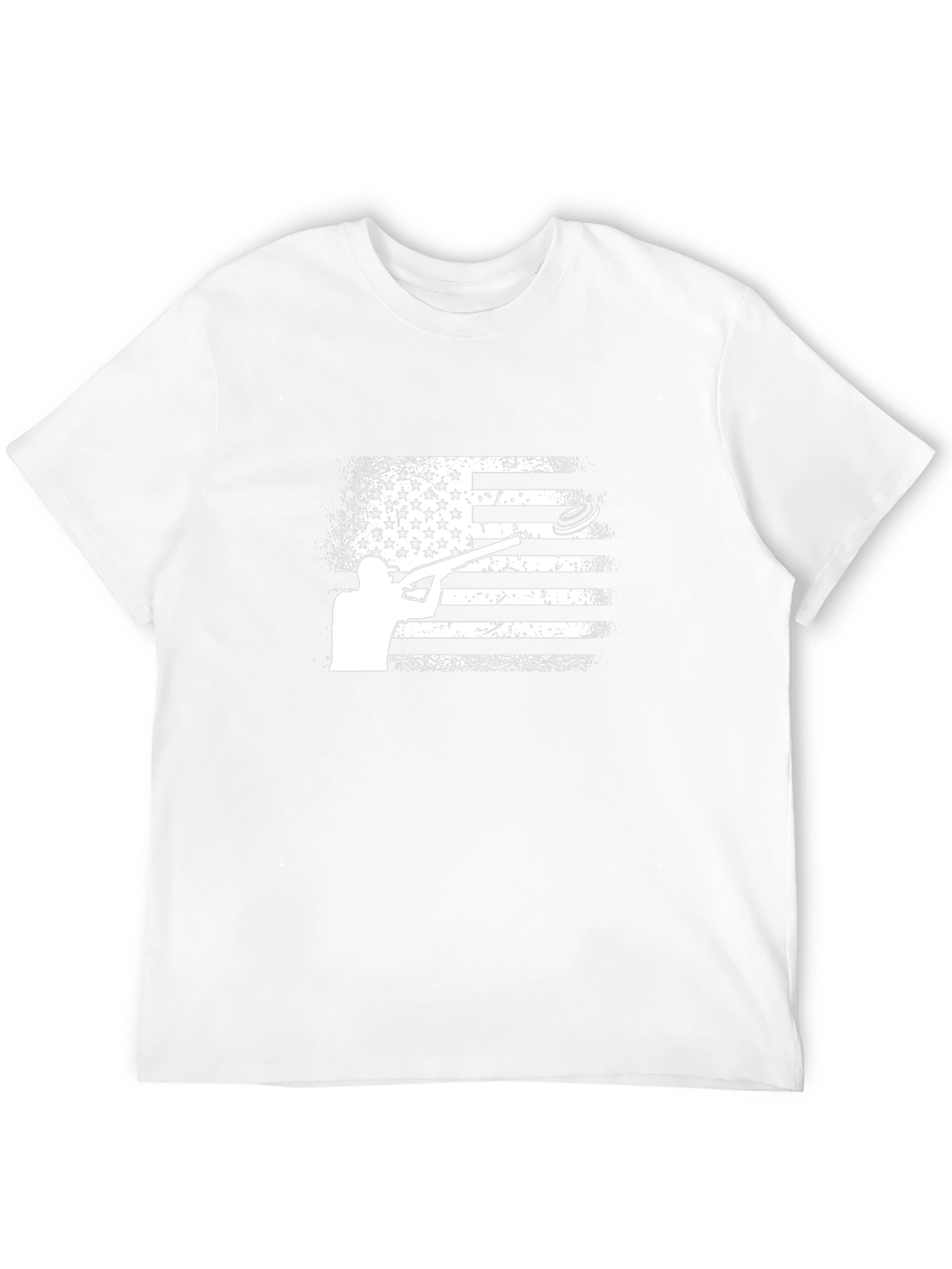American Flag Clay Shooting T-Shirt
