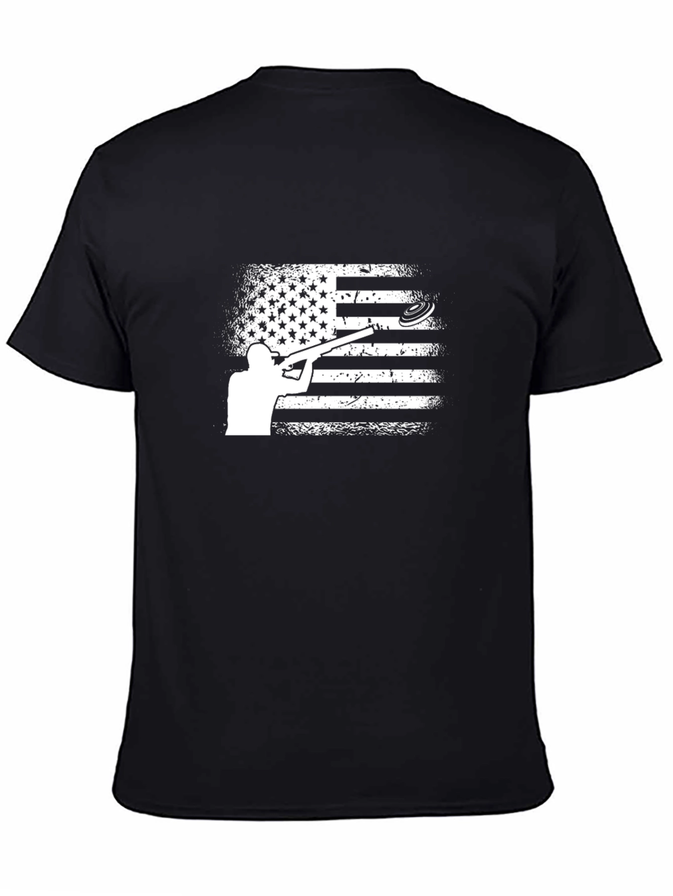 American Flag Clay Shooting T-Shirt