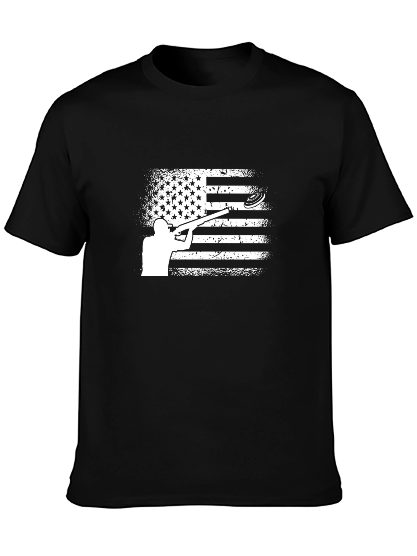 American Flag Clay Shooting T-Shirt