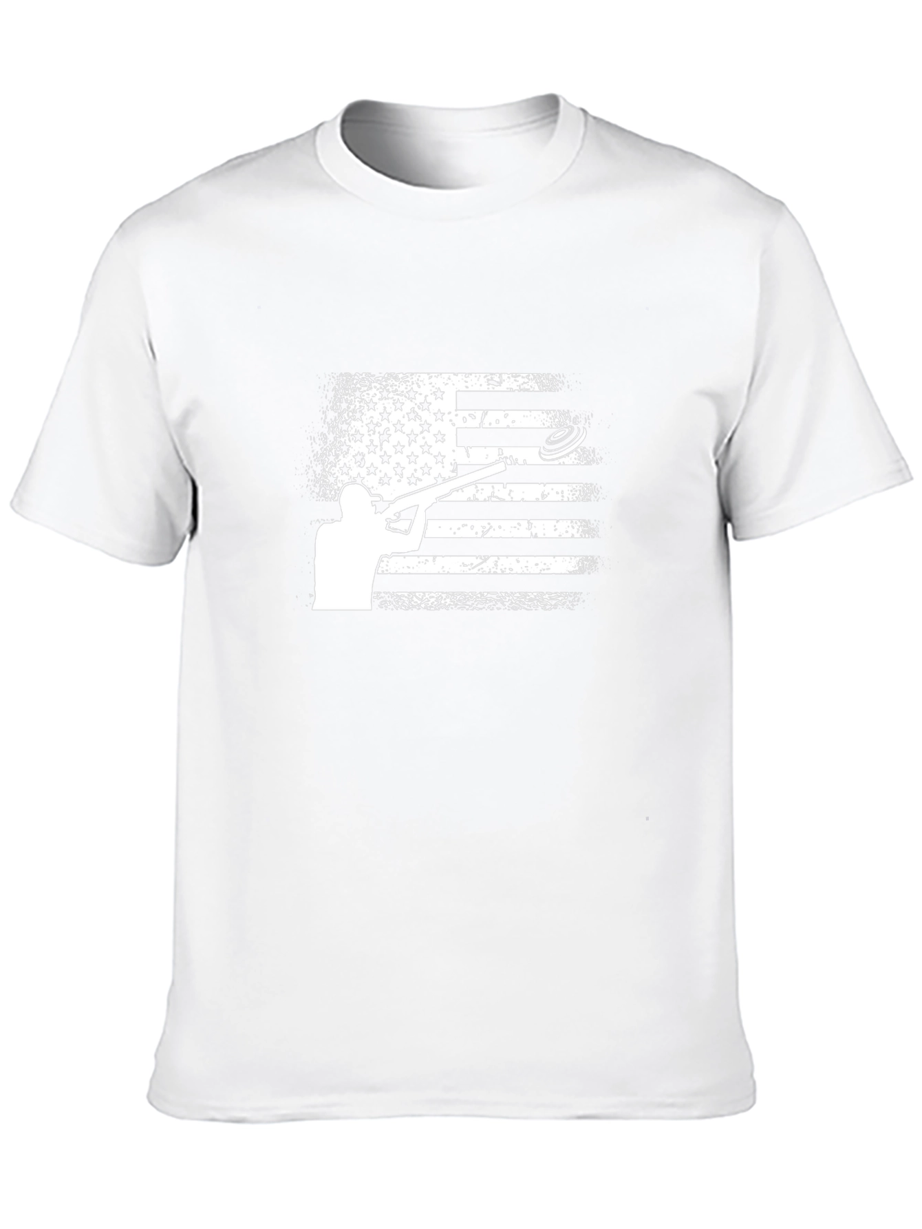 American Flag Clay Shooting T-Shirt