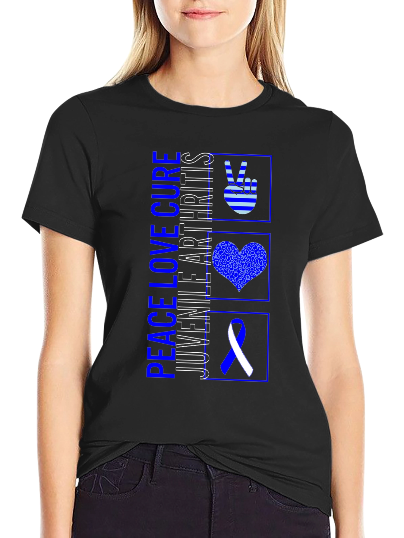 Peace Love Cure Juvenile Arthritis T-Shirt