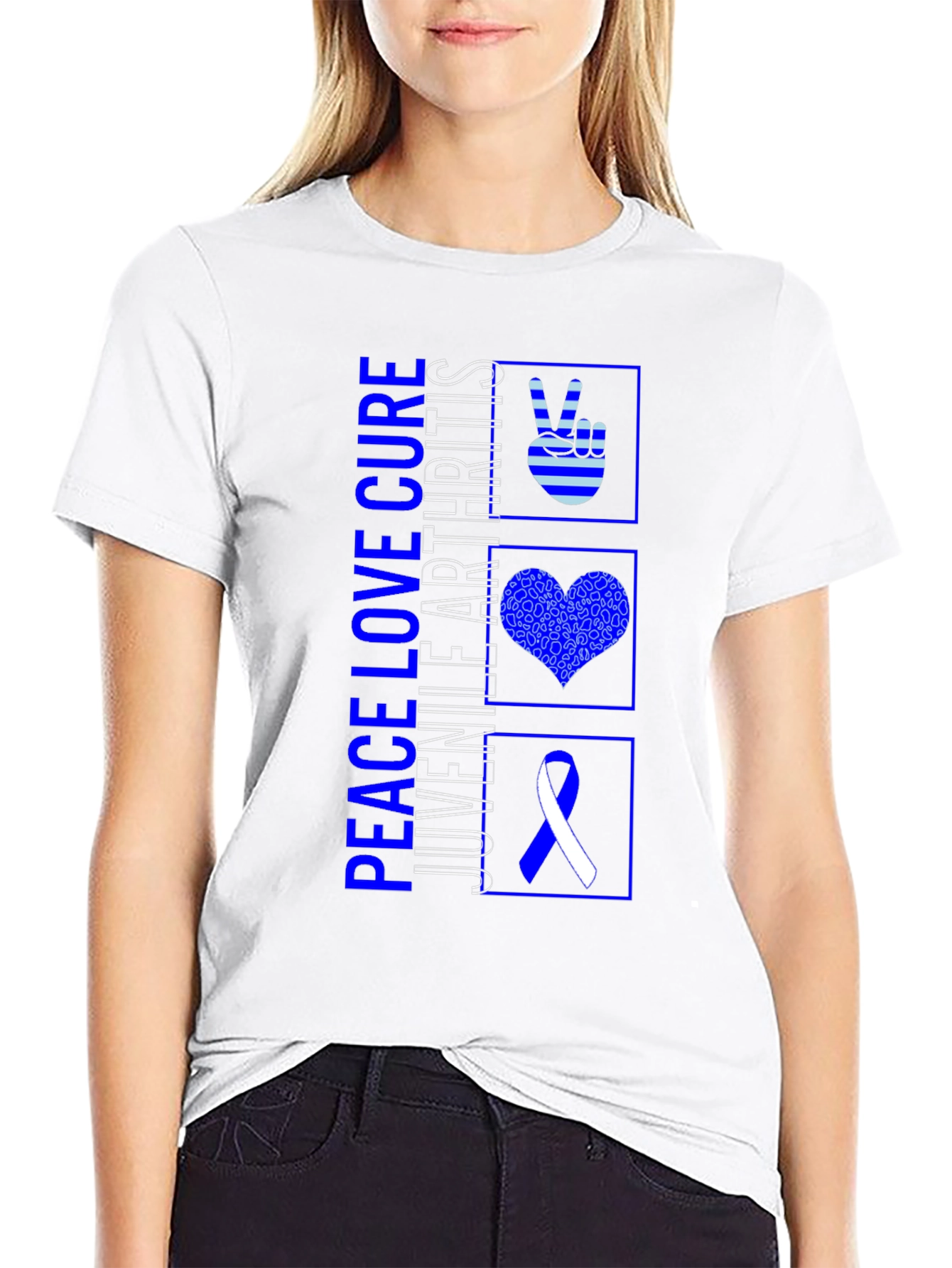Peace Love Cure Juvenile Arthritis T-Shirt