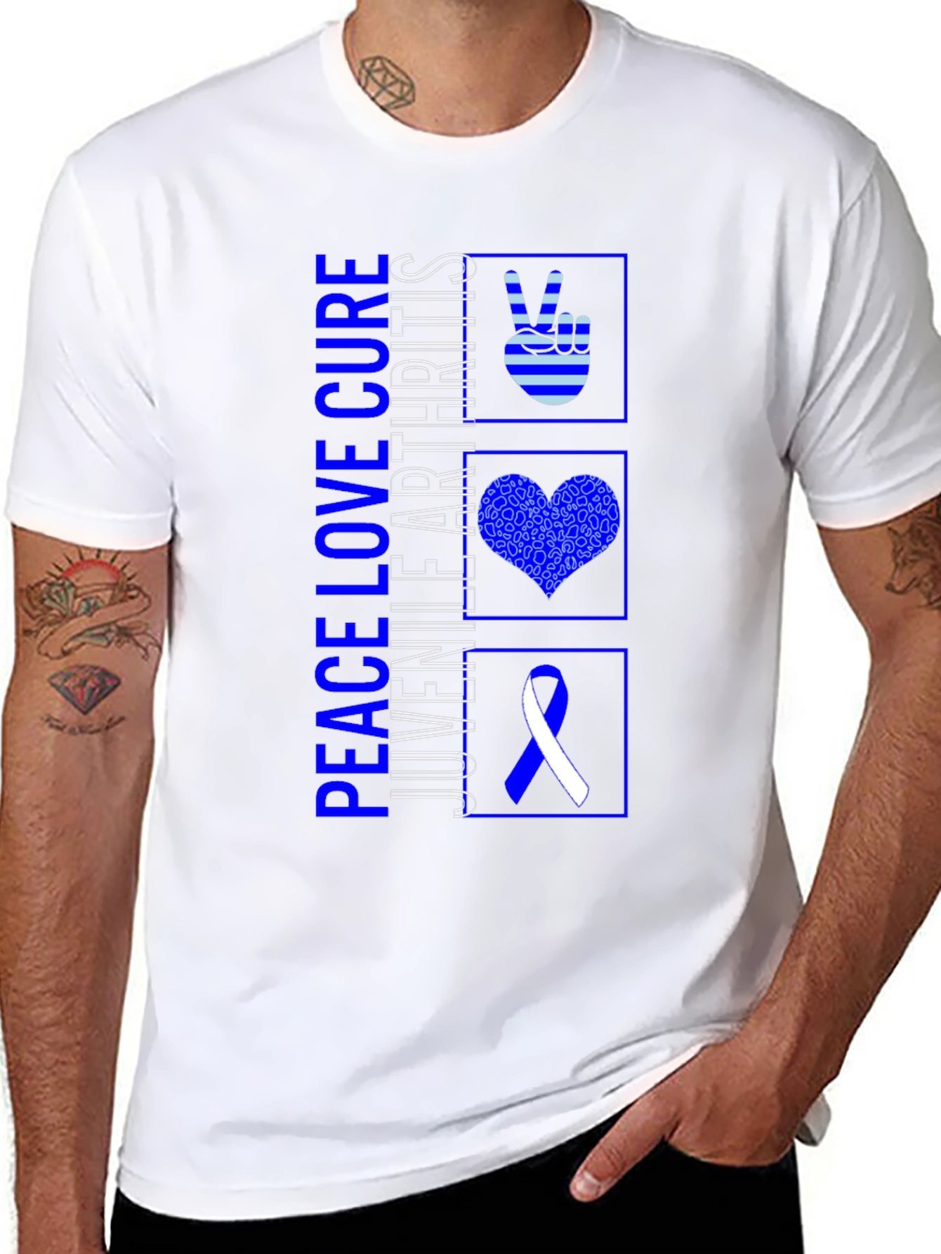 Peace Love Cure Juvenile Arthritis T-Shirt