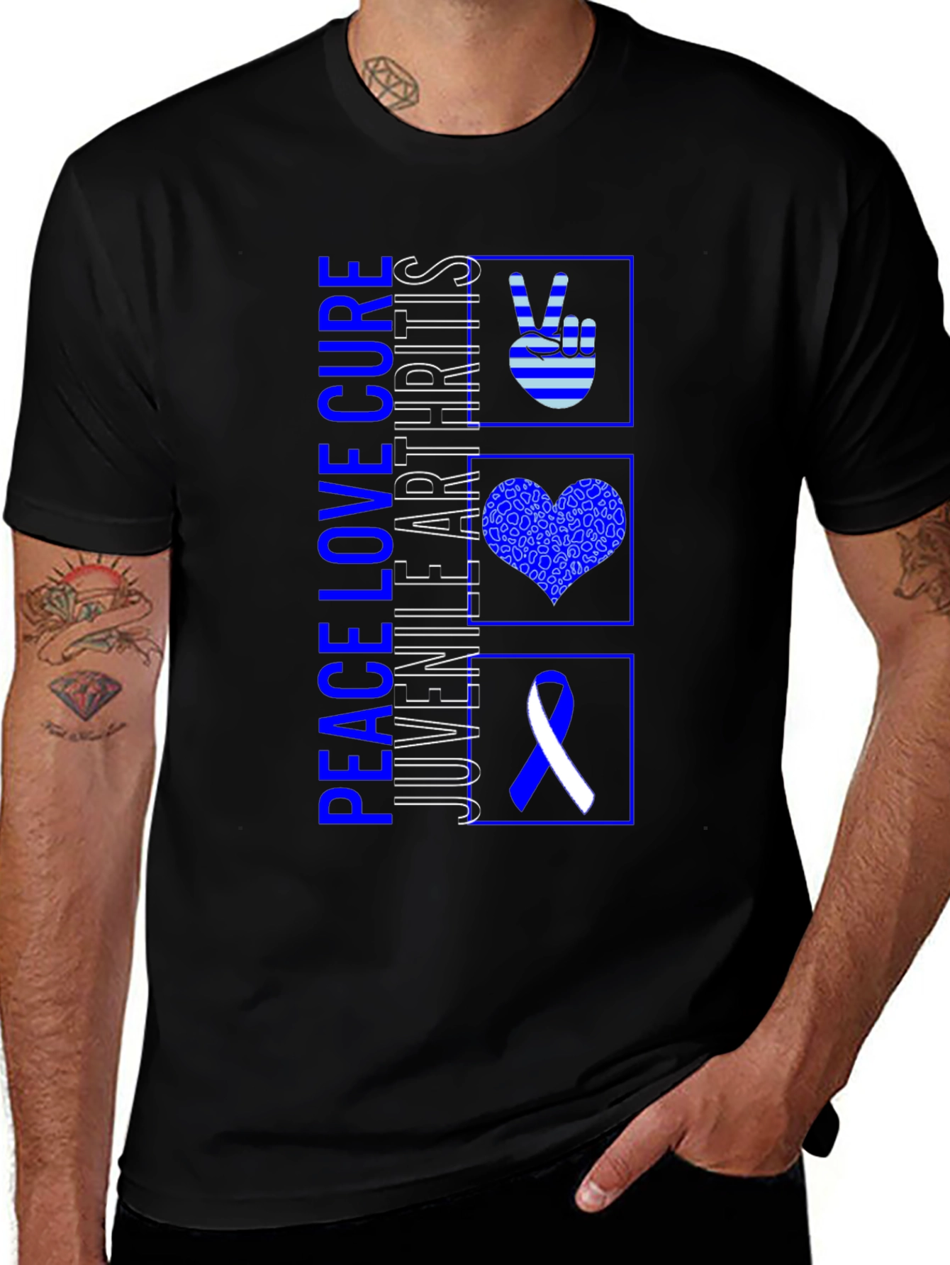 Peace Love Cure Juvenile Arthritis T-Shirt