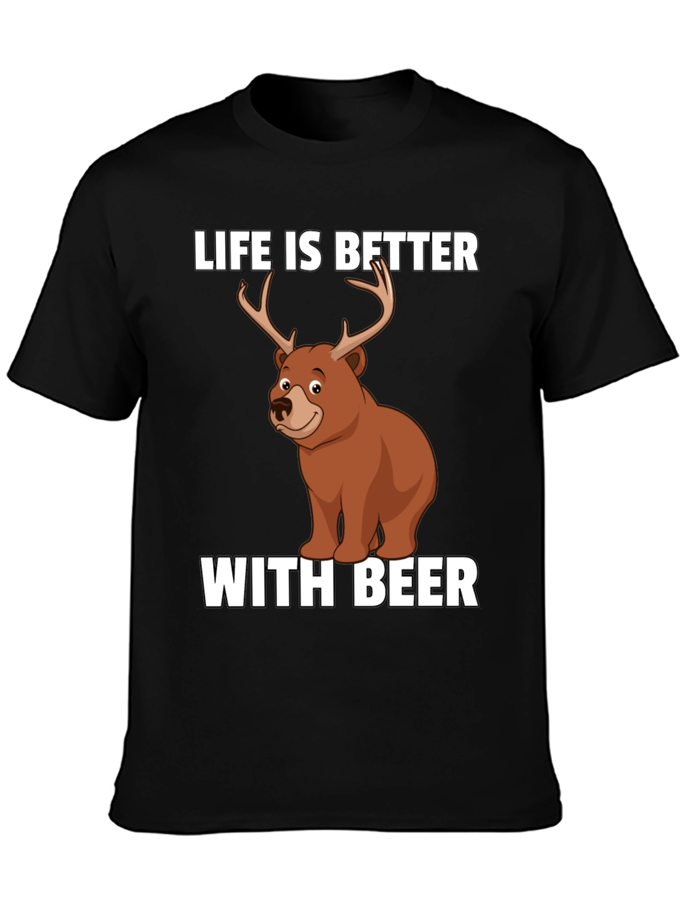 Life is Better with Beer Funny Graphic T-Shirt