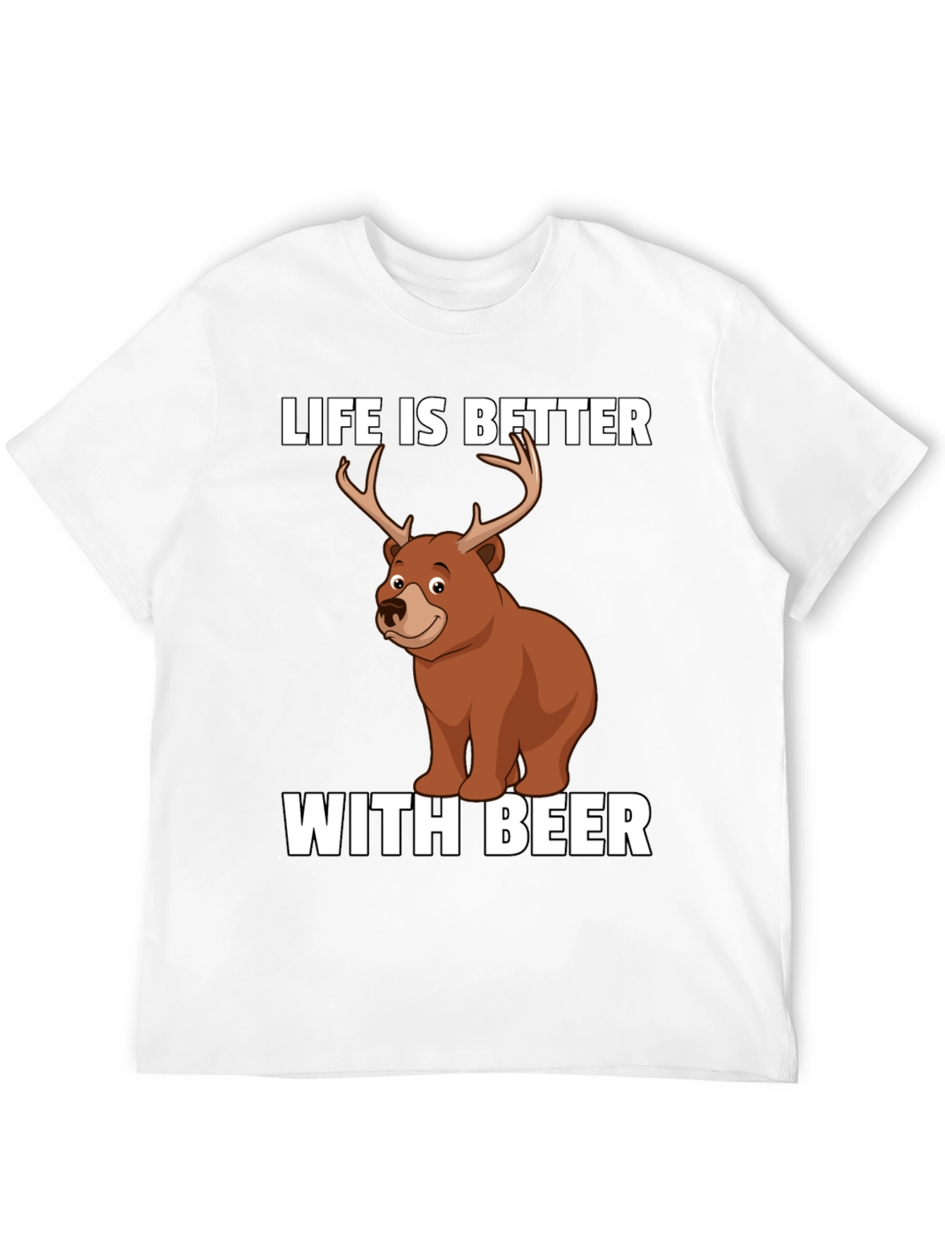 Life is Better with Beer Funny Graphic T-Shirt