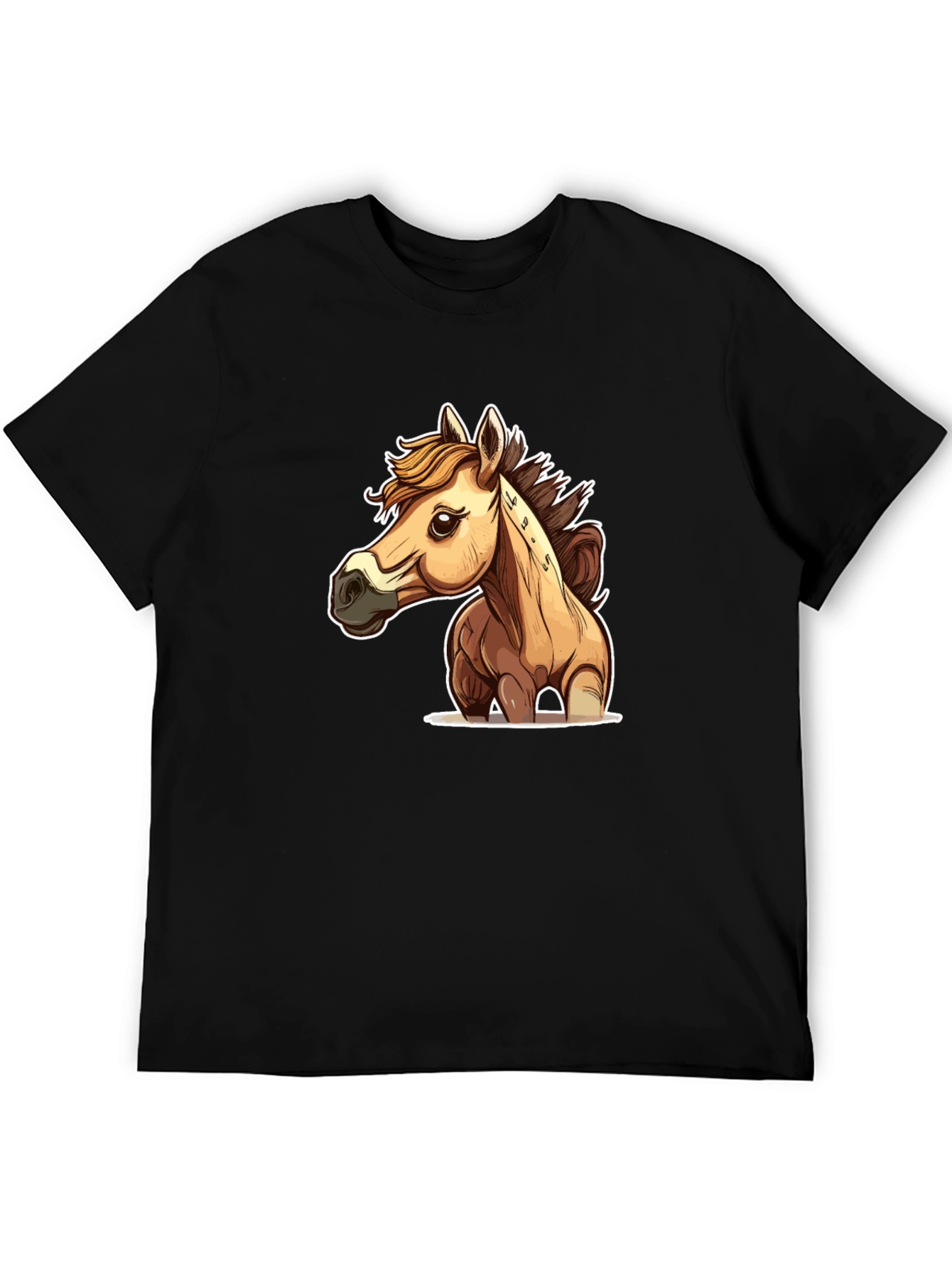 Horse Graphic Black T-Shirt