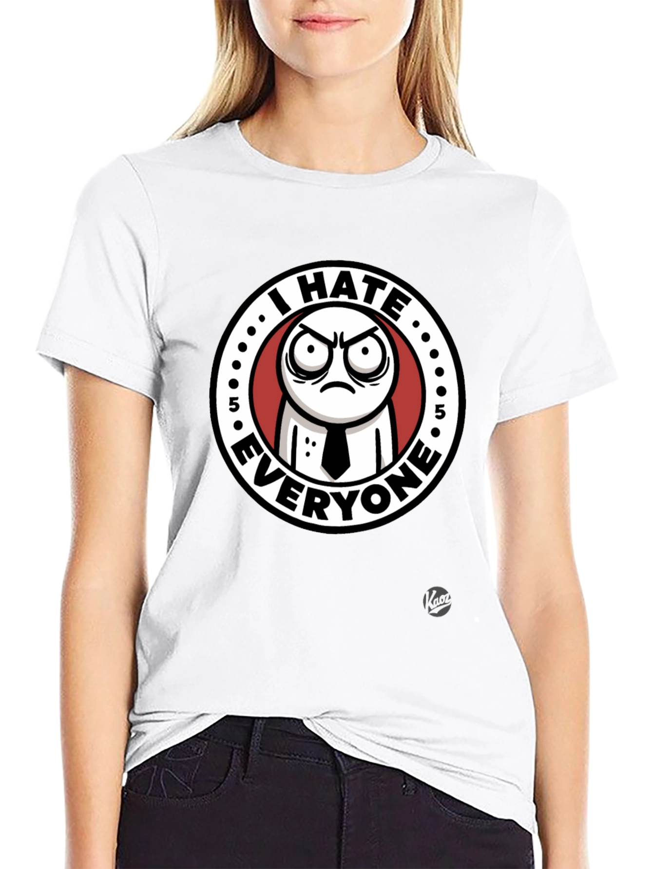 I Hate Everyone Graphic T-Shirt - Black Cotton Tee