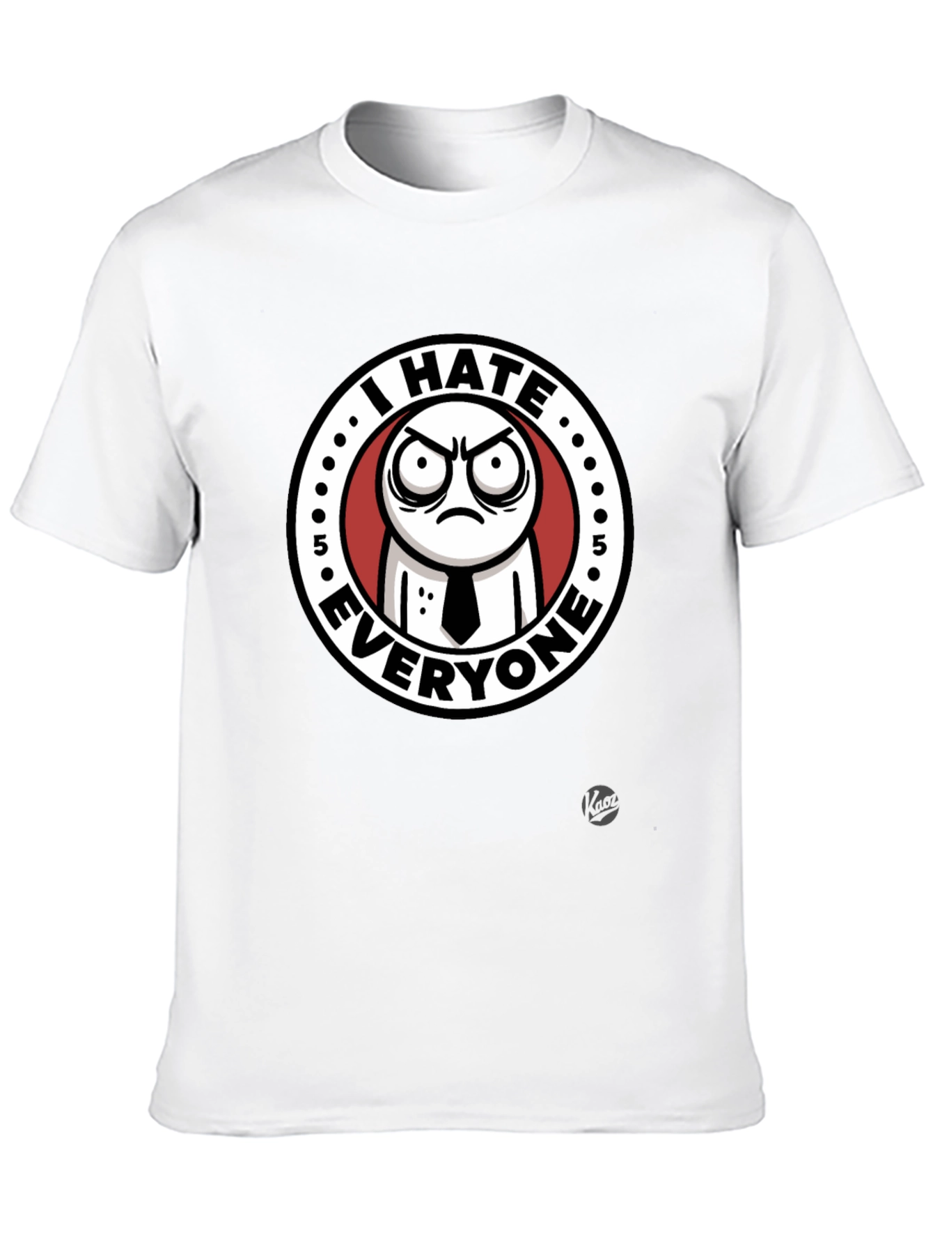 I Hate Everyone Graphic T-Shirt - Black Cotton Tee