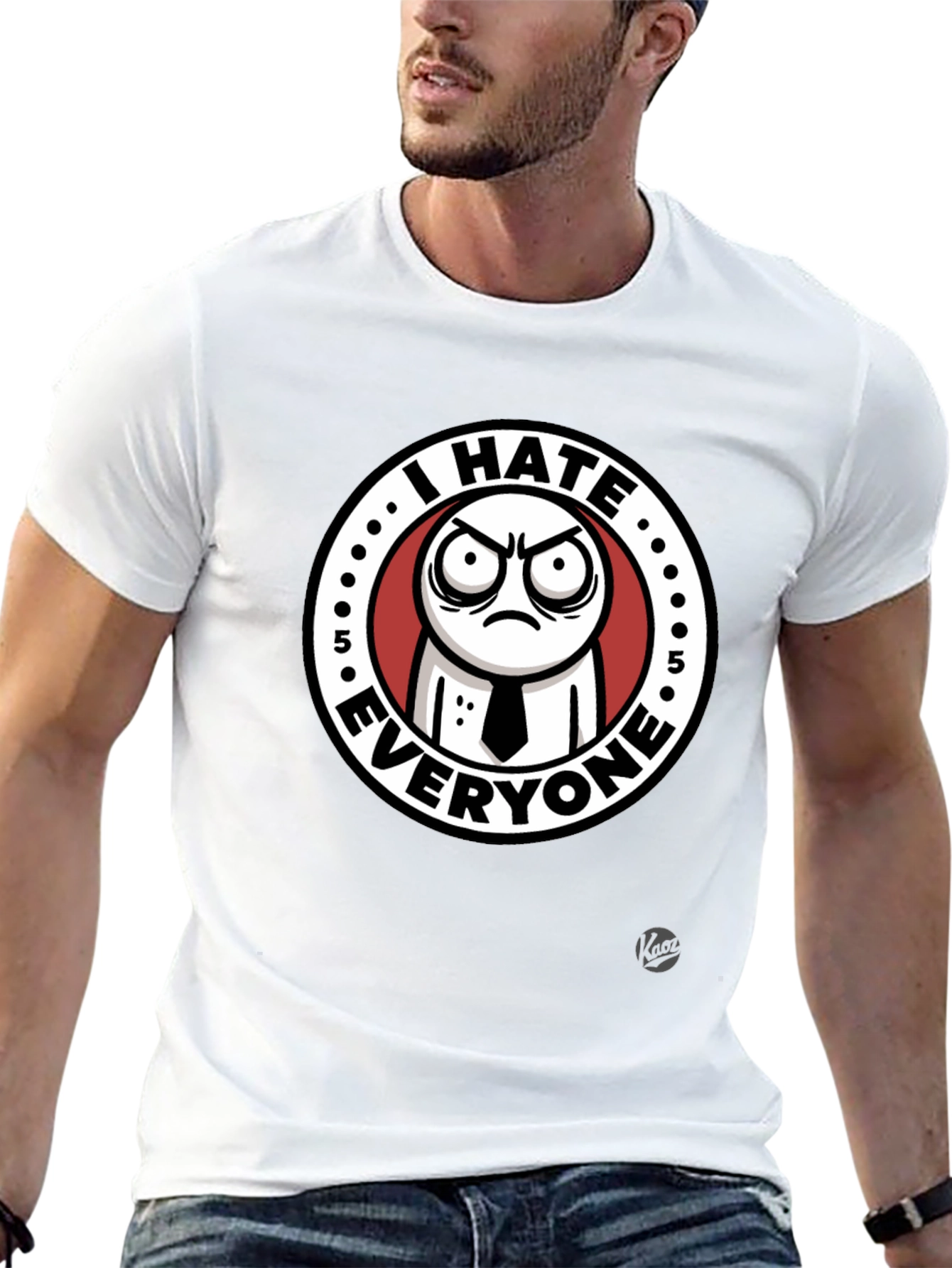 I Hate Everyone Graphic T-Shirt - Black Cotton Tee