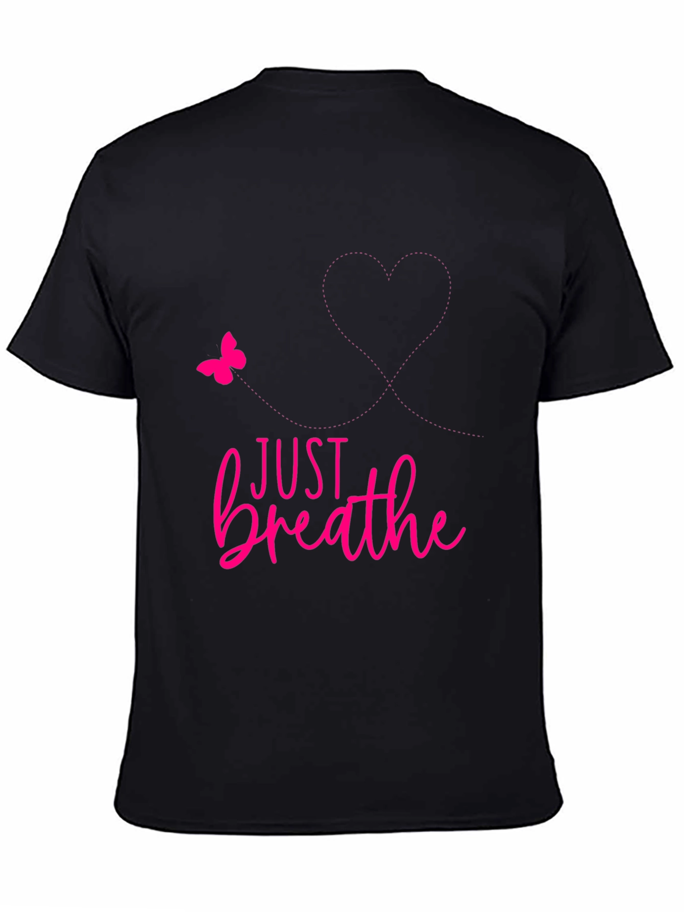 Just Breathe Graphic Tee - Positive Reminder Shirt