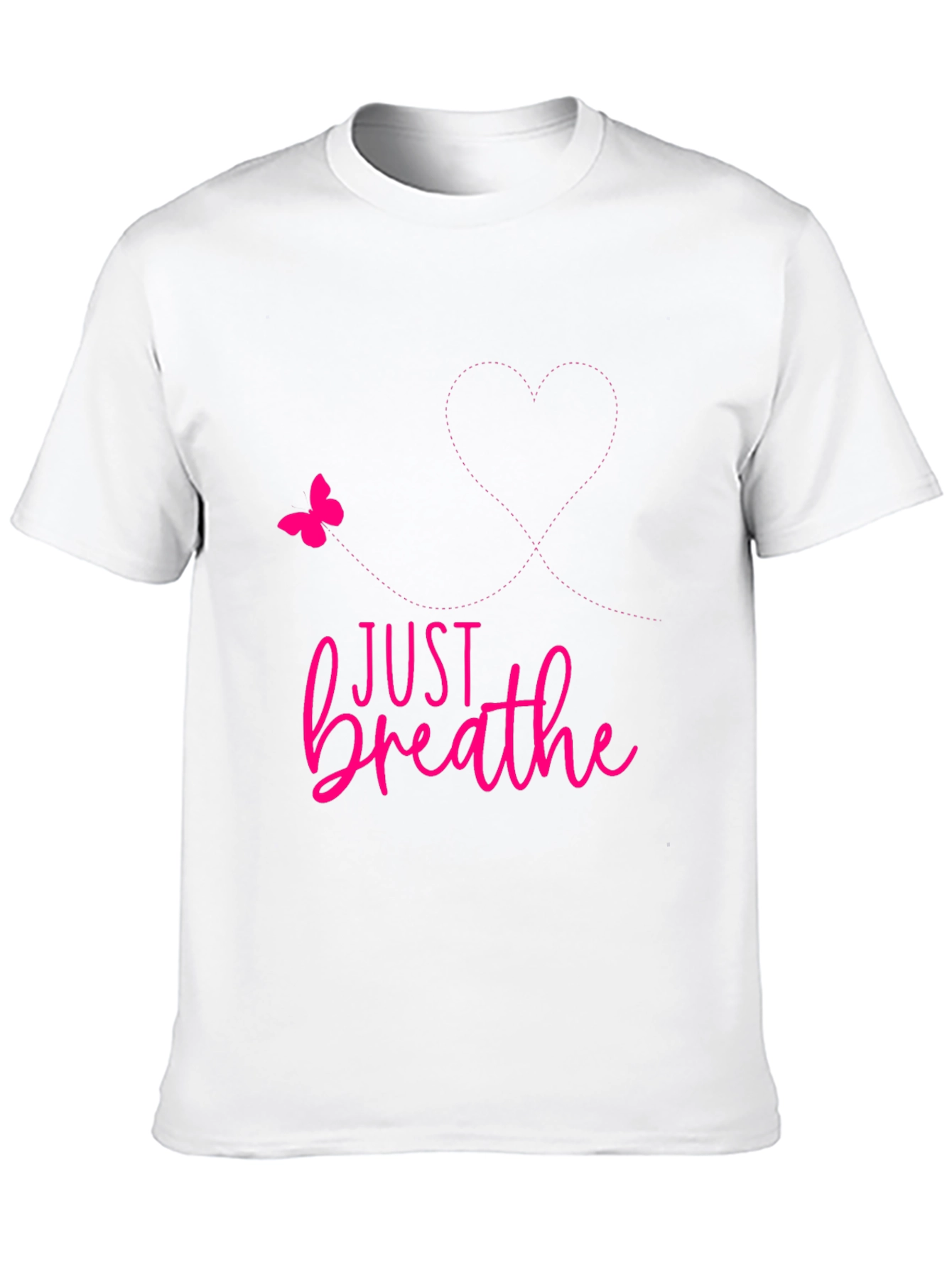 Just Breathe Graphic Tee - Positive Reminder Shirt