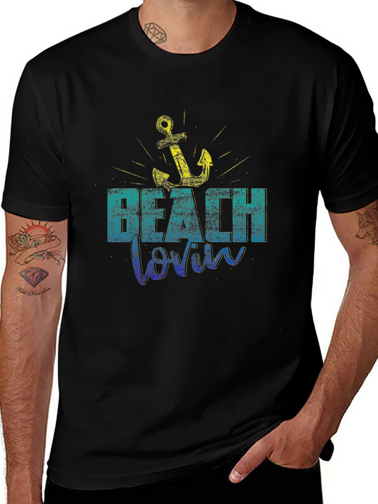 Beach Lovin Graphic Tee - Anchor Design