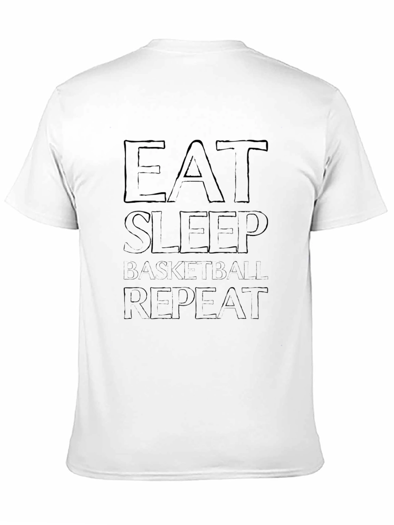 Eat Sleep Basketball Repeat Black T-Shirt