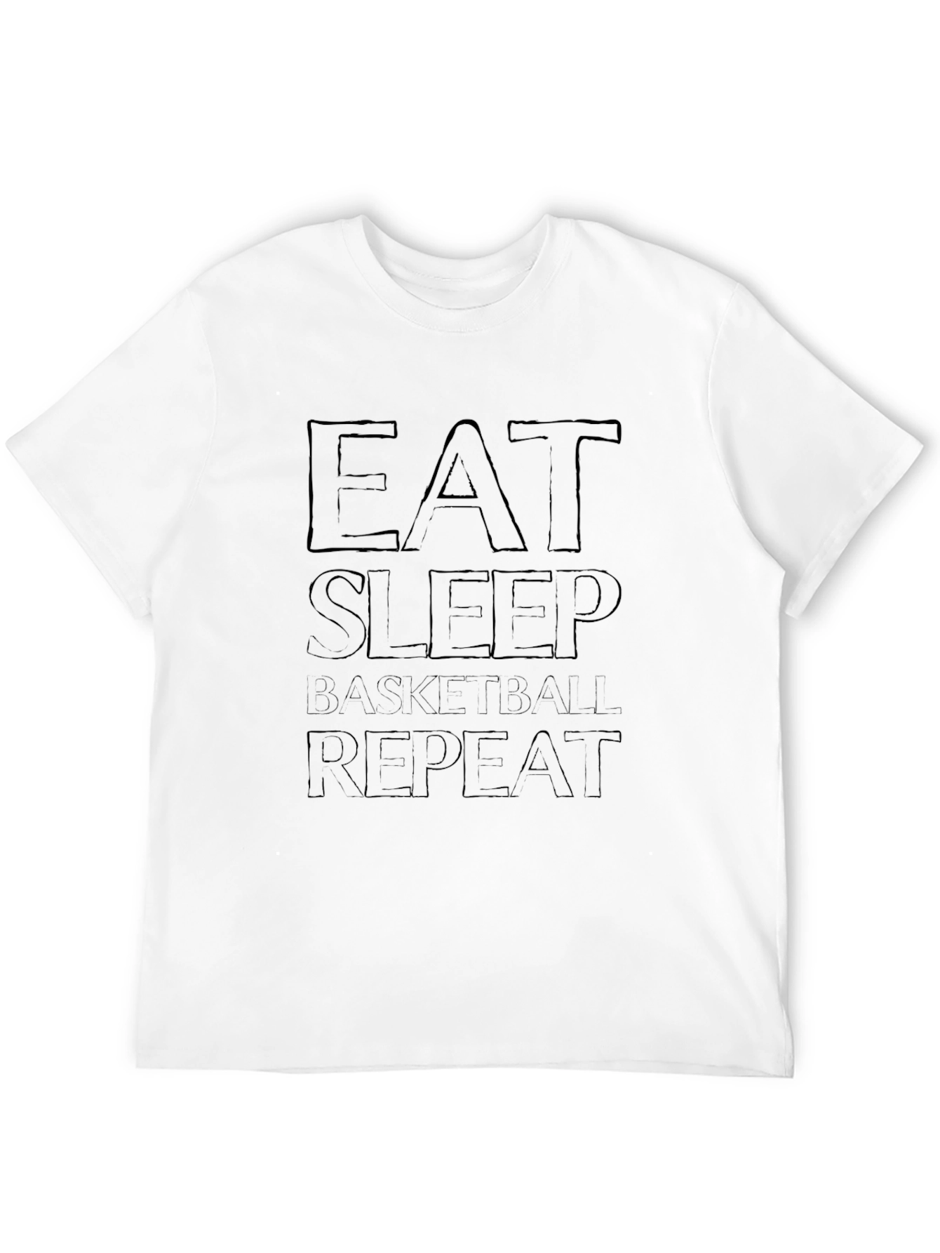 Eat Sleep Basketball Repeat Black T-Shirt