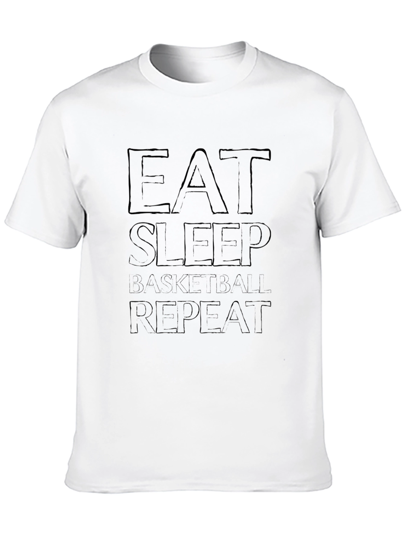 Eat Sleep Basketball Repeat Black T-Shirt