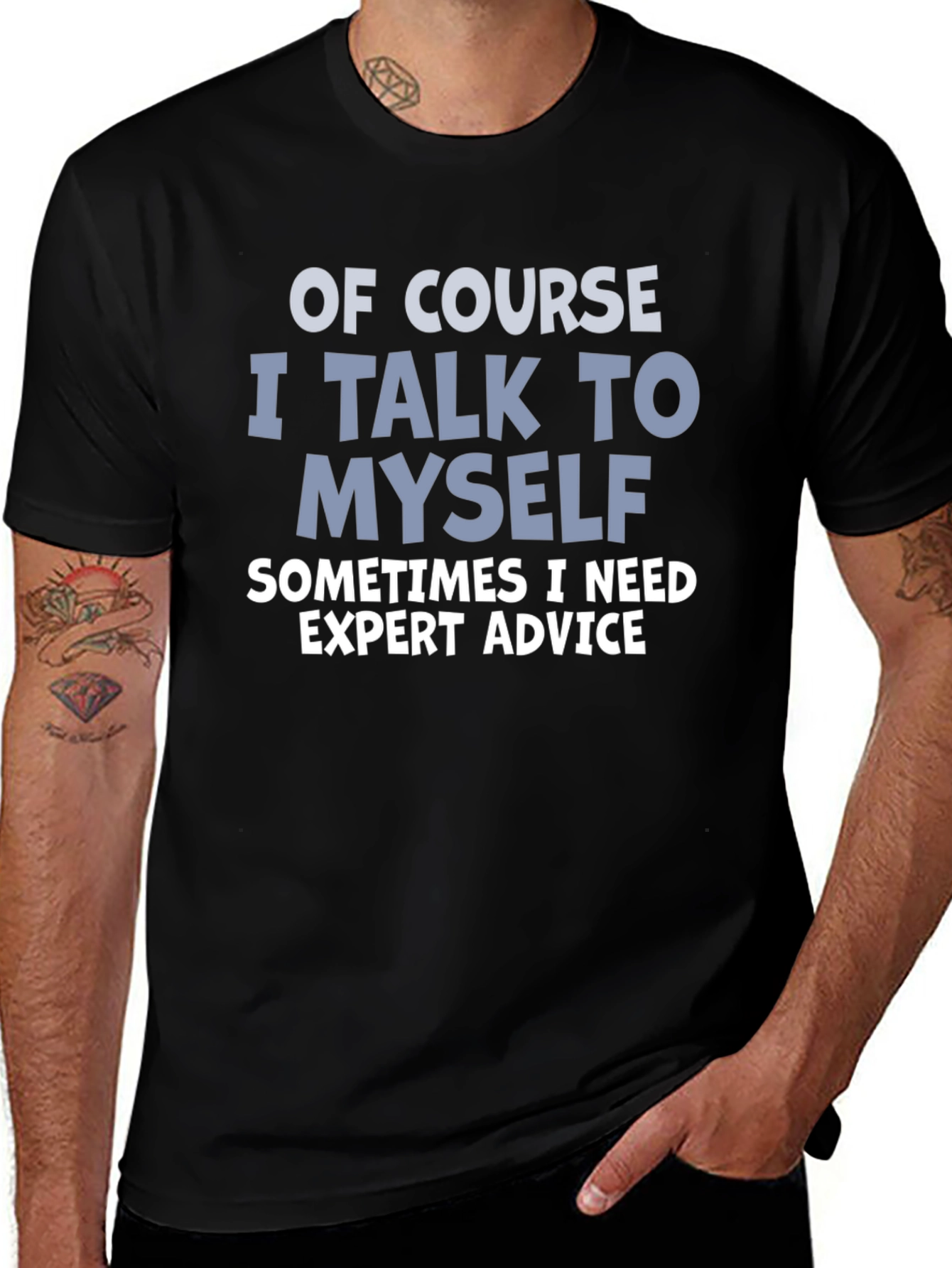 Expert Advice Black Graphic Tee