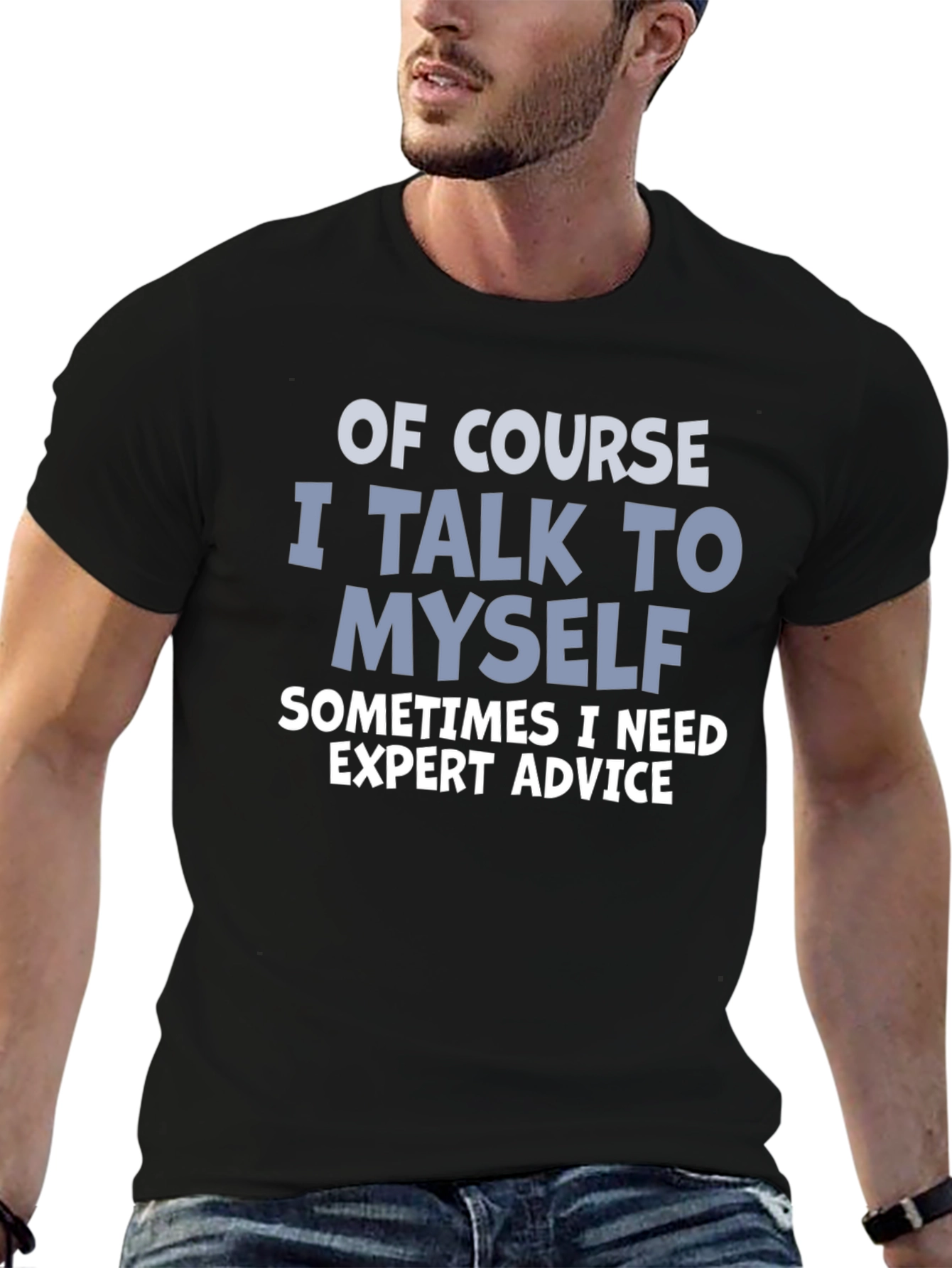 Expert Advice Black Graphic Tee