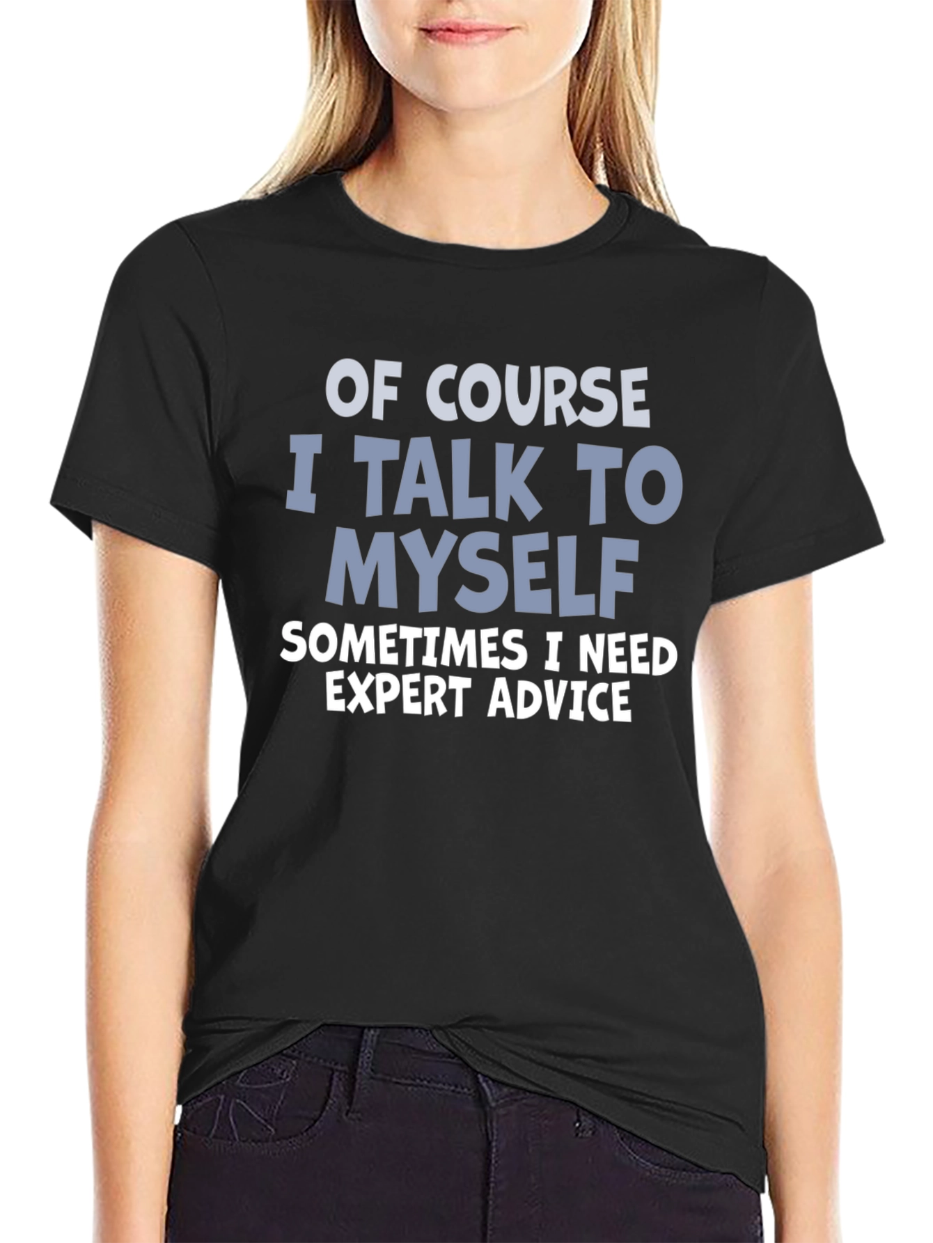 Expert Advice Black Graphic Tee