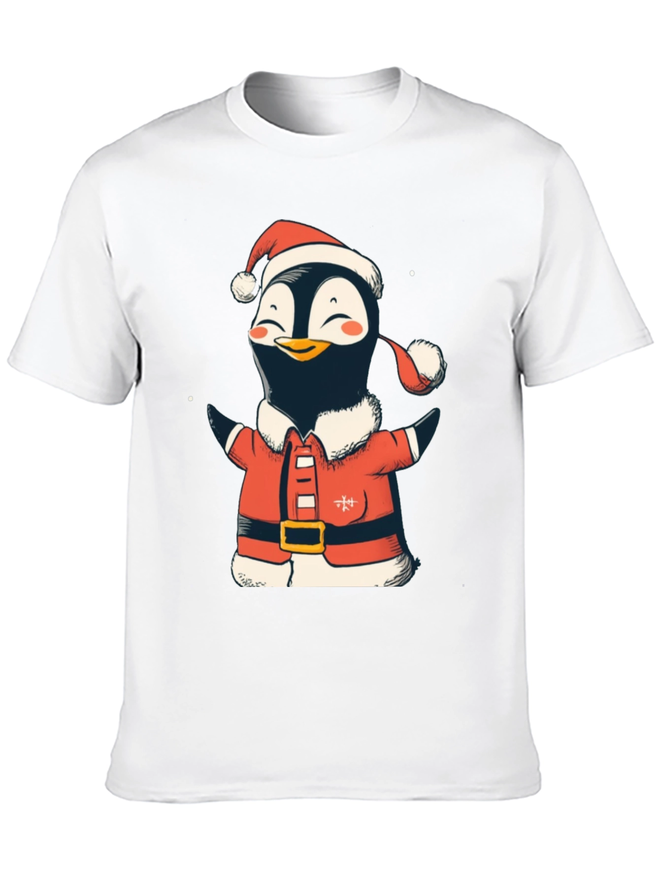 Festive Penguin Santa Shirt