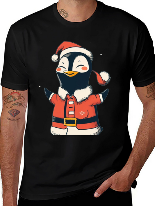 Festive Penguin Santa Shirt