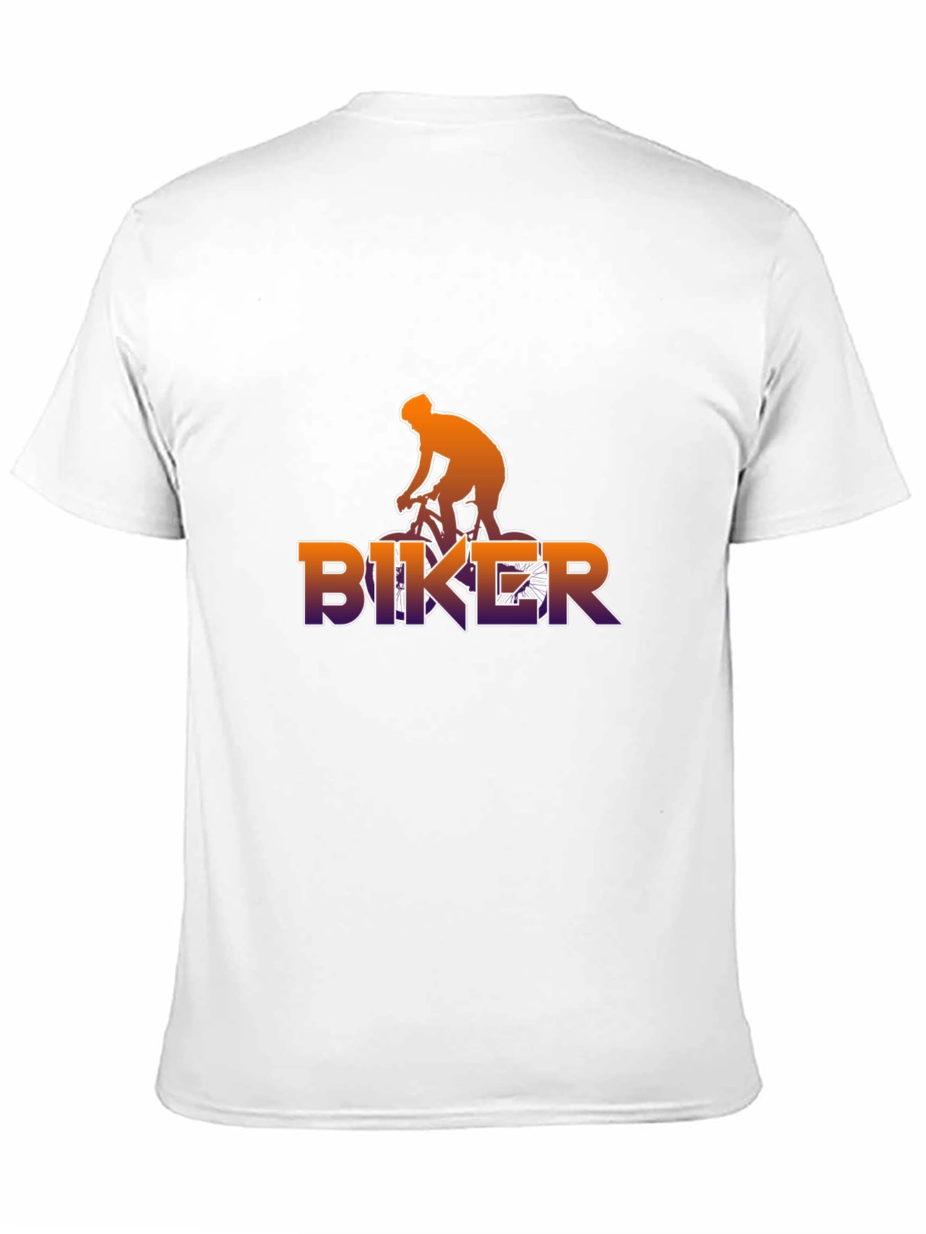 Biker Graphic Tee - Black Cotton T-Shirt