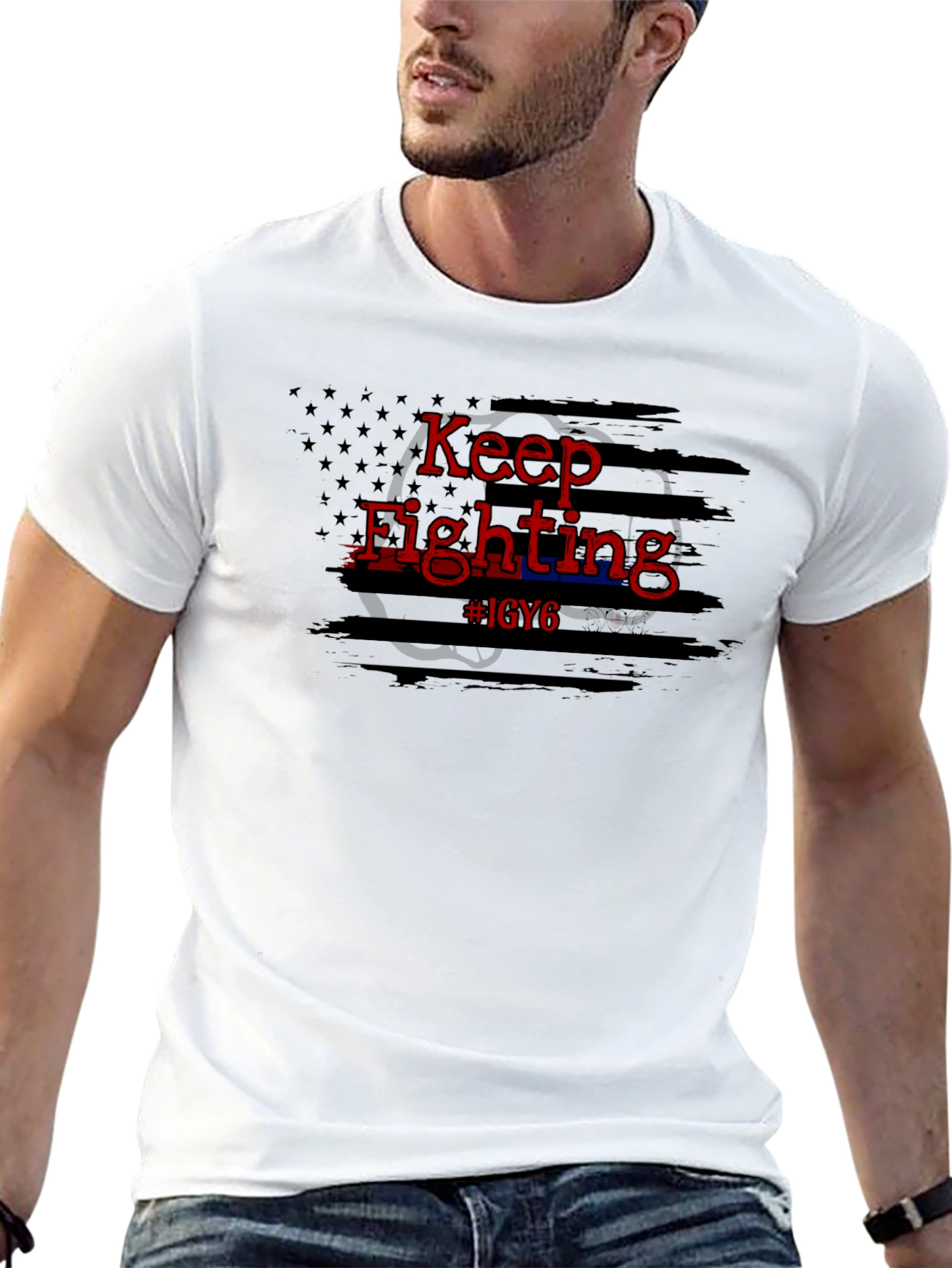 Keep Fighting T-Shirt - Patriotic Graphic Tee