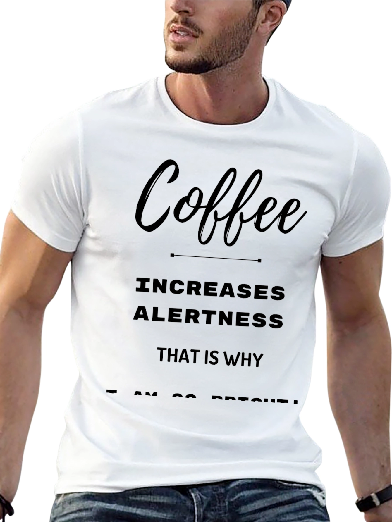 Coffee Increases Alertness T-Shirt - Funny Slogan Tee