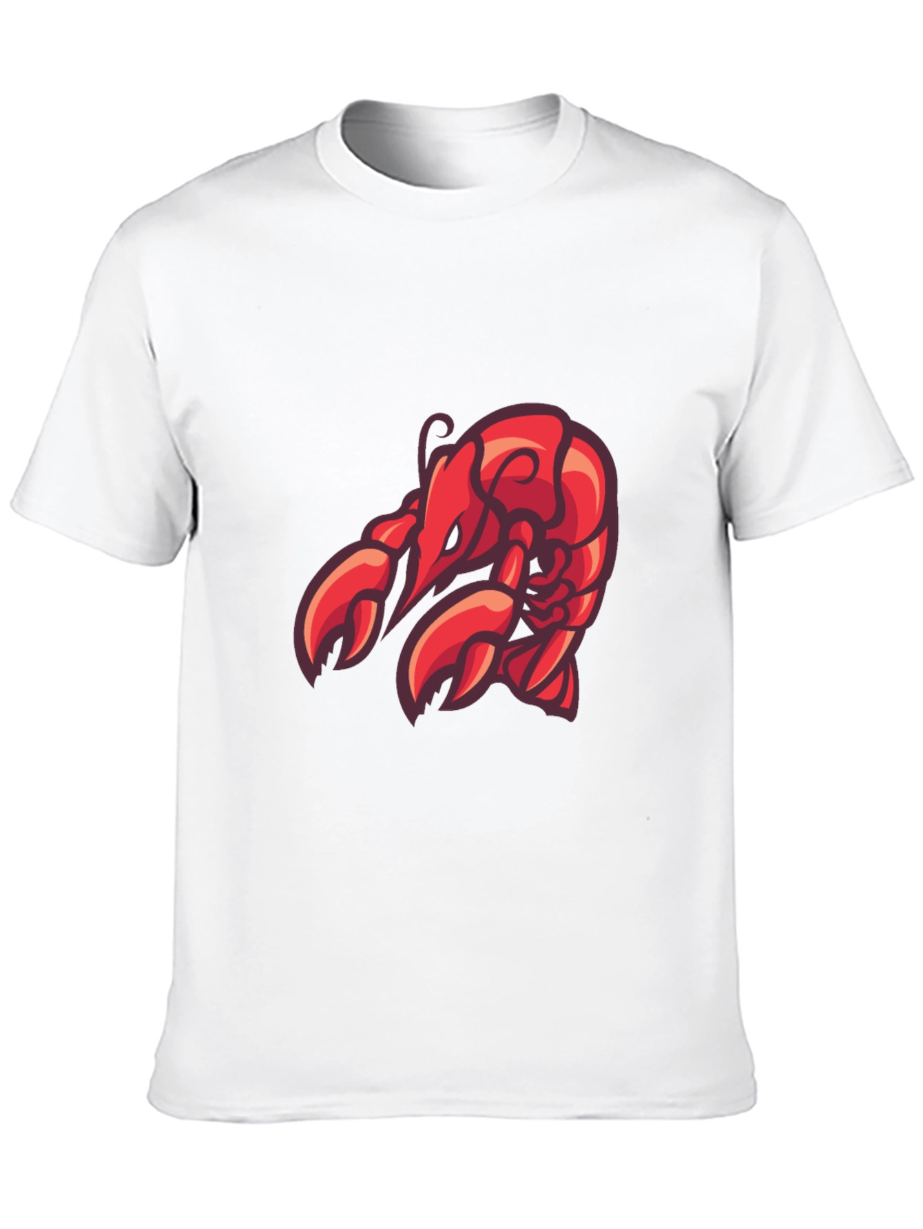 Lobster Graphic Tee - Black Cotton T-Shirt
