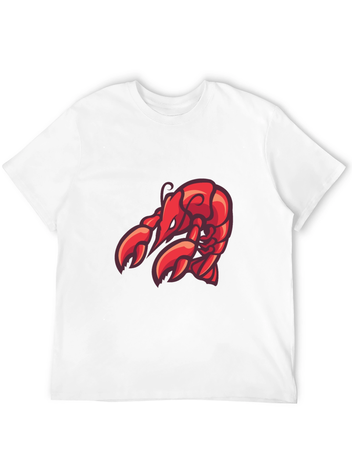 Lobster Graphic Tee - Black Cotton T-Shirt