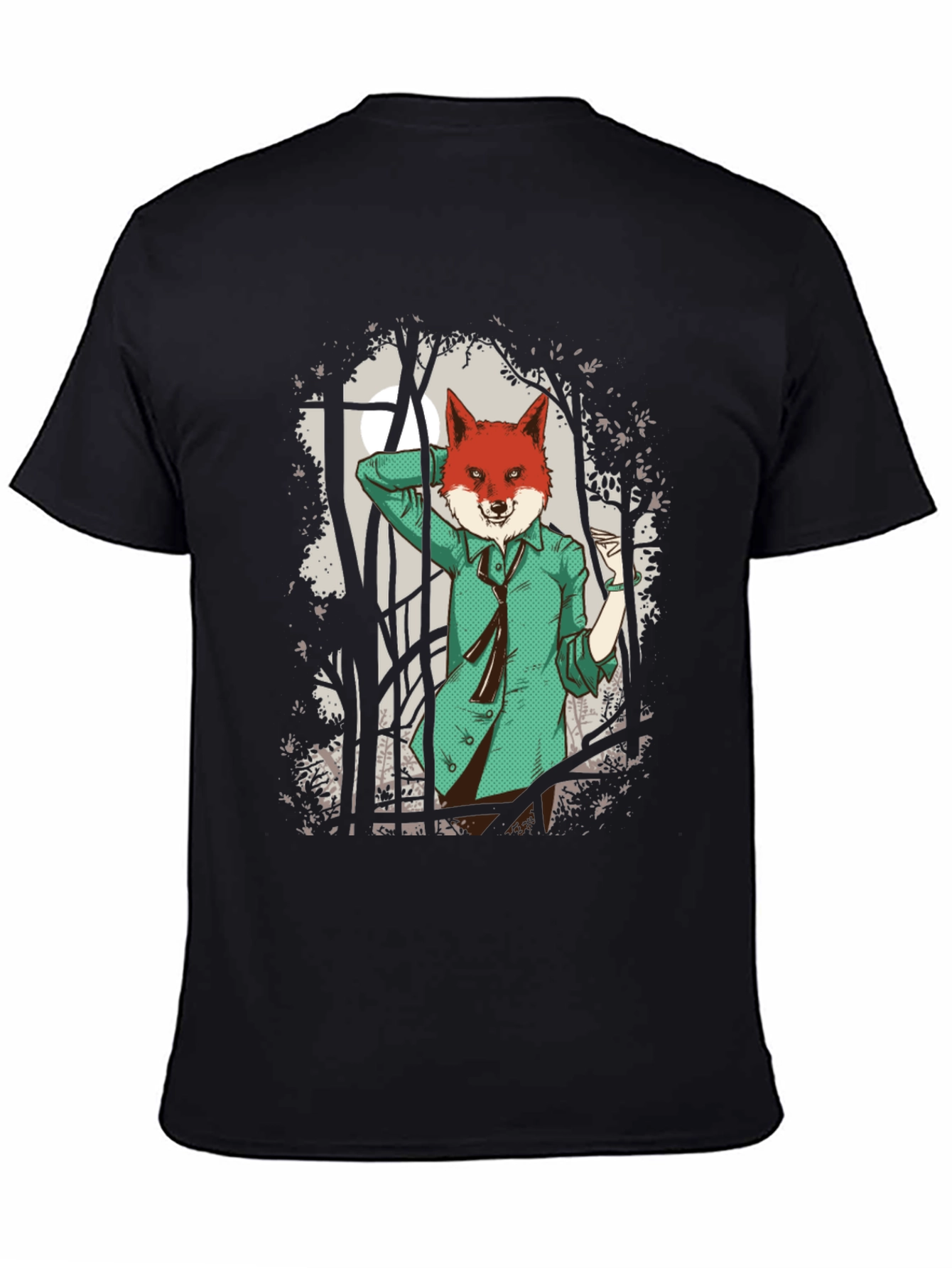 Fox in Suit Graphic Tee - Urban Style