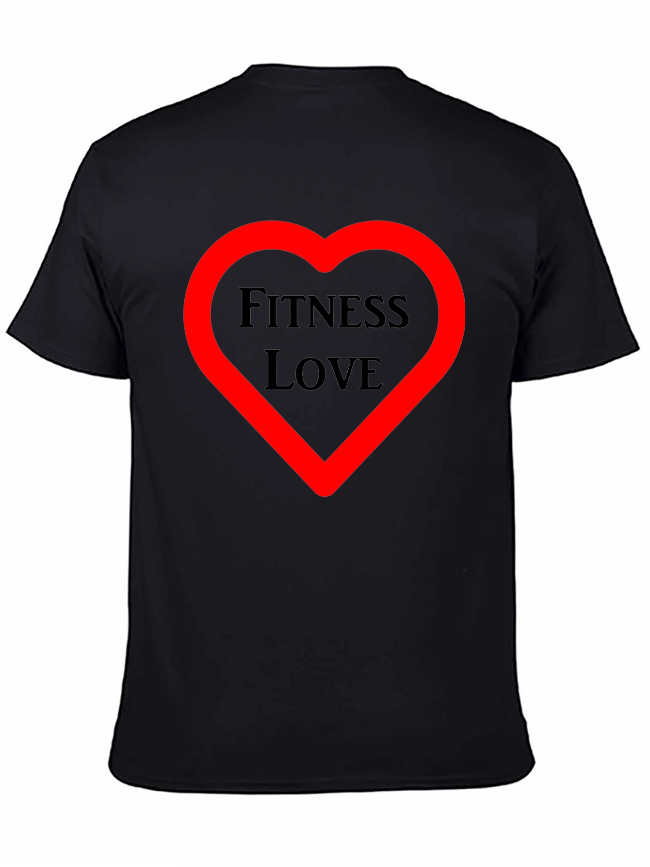 Fitness Love Graphic Tee - Workout Motivation Shirt