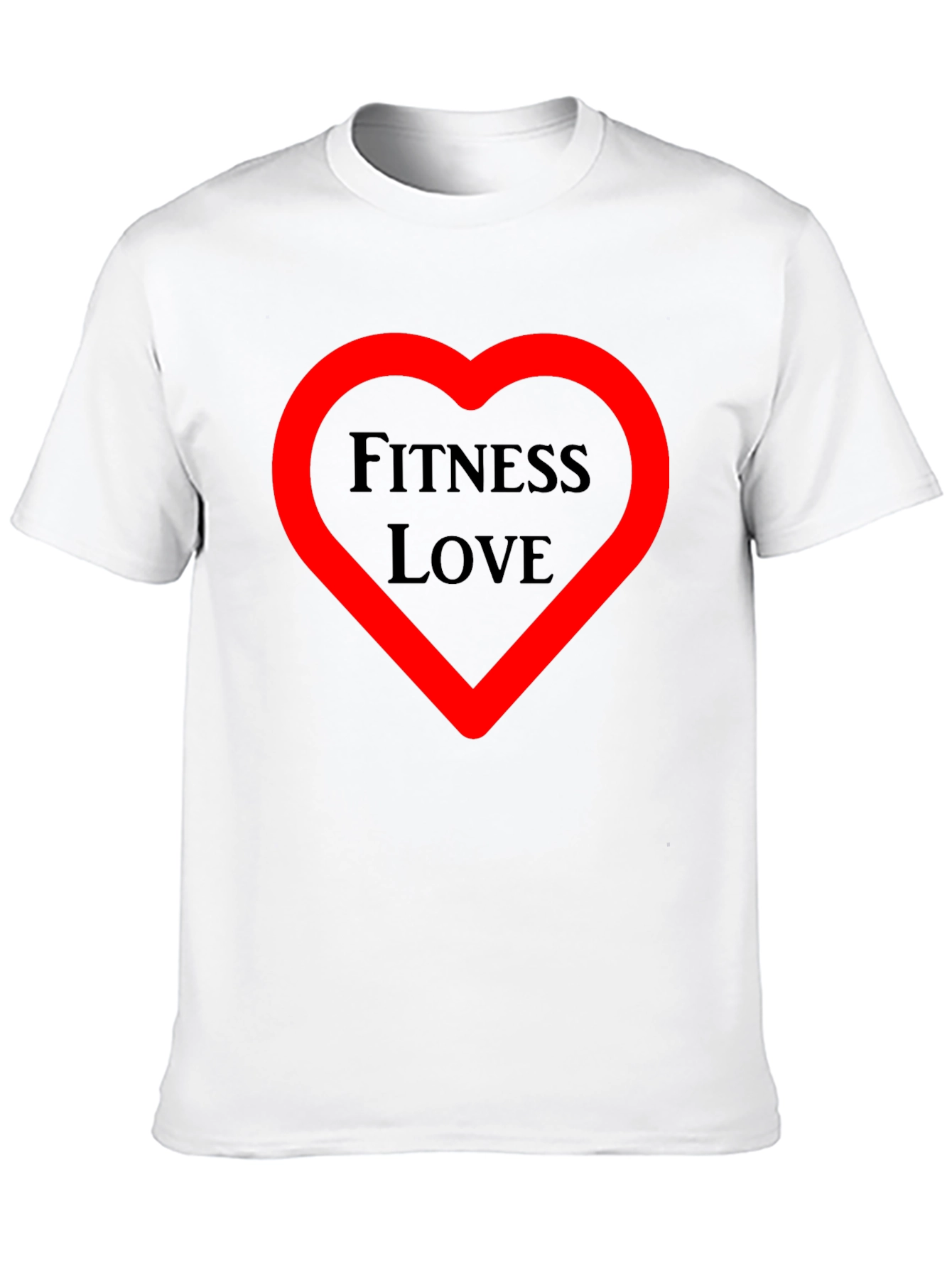 Fitness Love Graphic Tee - Workout Motivation Shirt