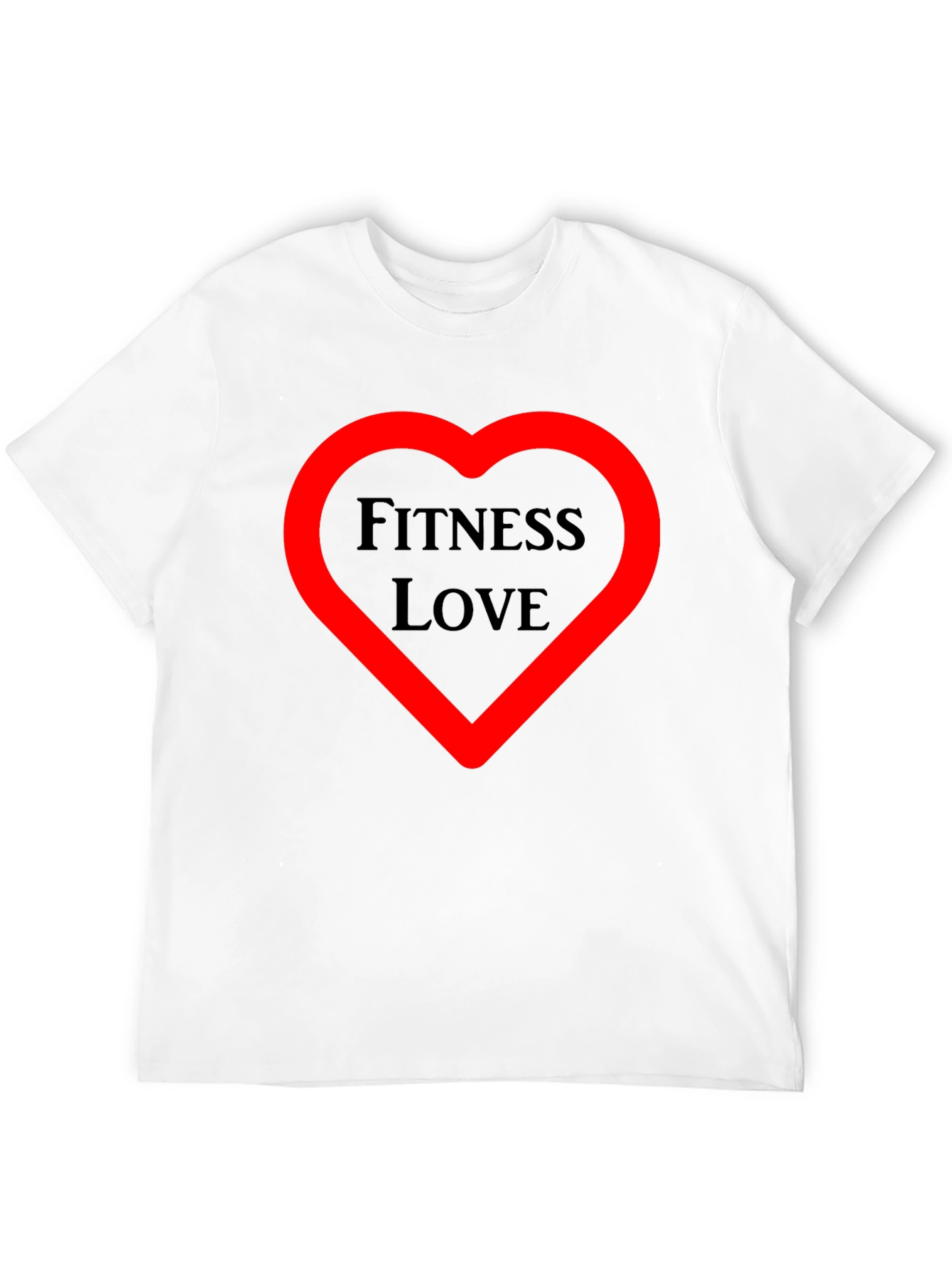 Fitness Love Graphic Tee - Workout Motivation Shirt